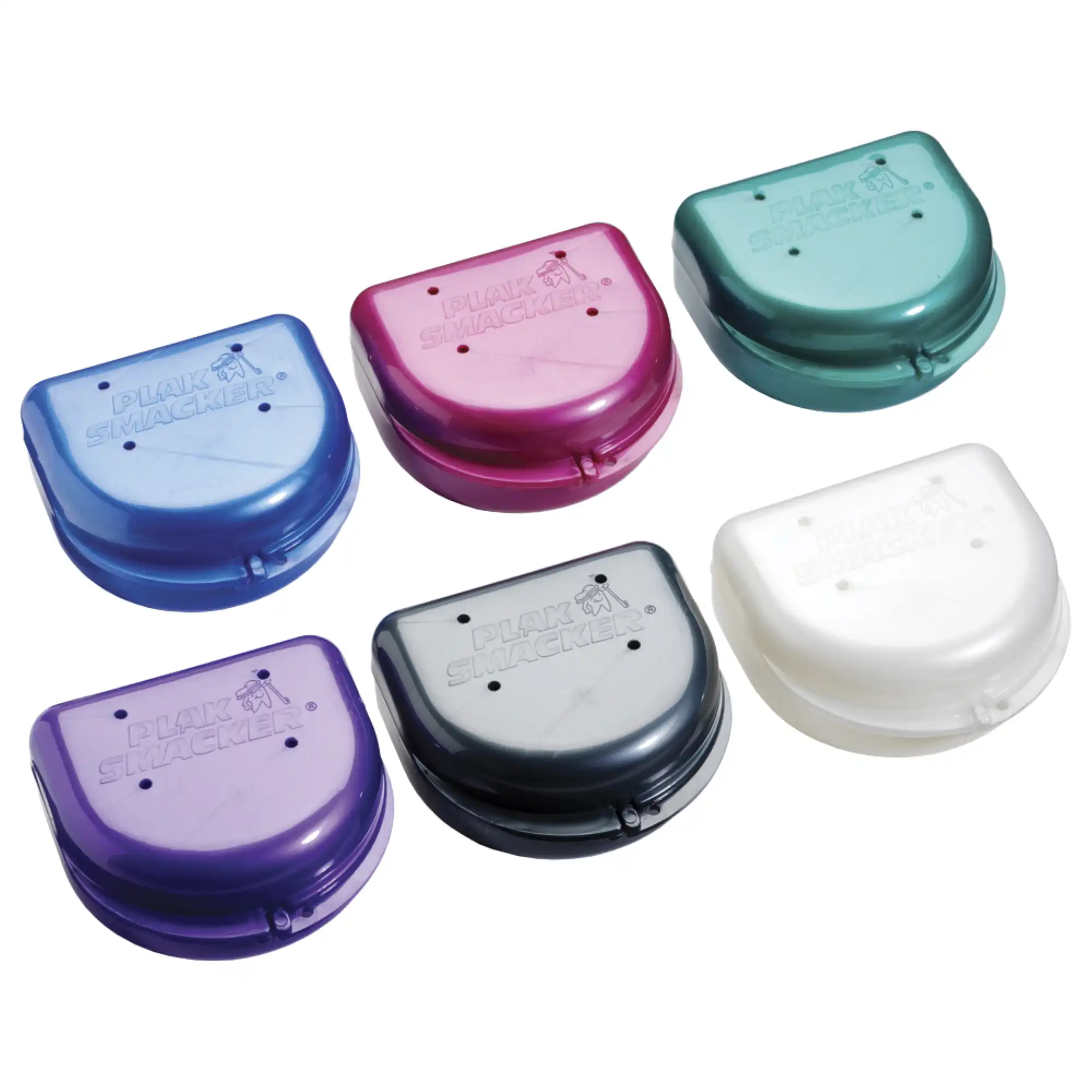 Plak Smacker Mix Pack Pearlized Retainer Cases, 24 Ct