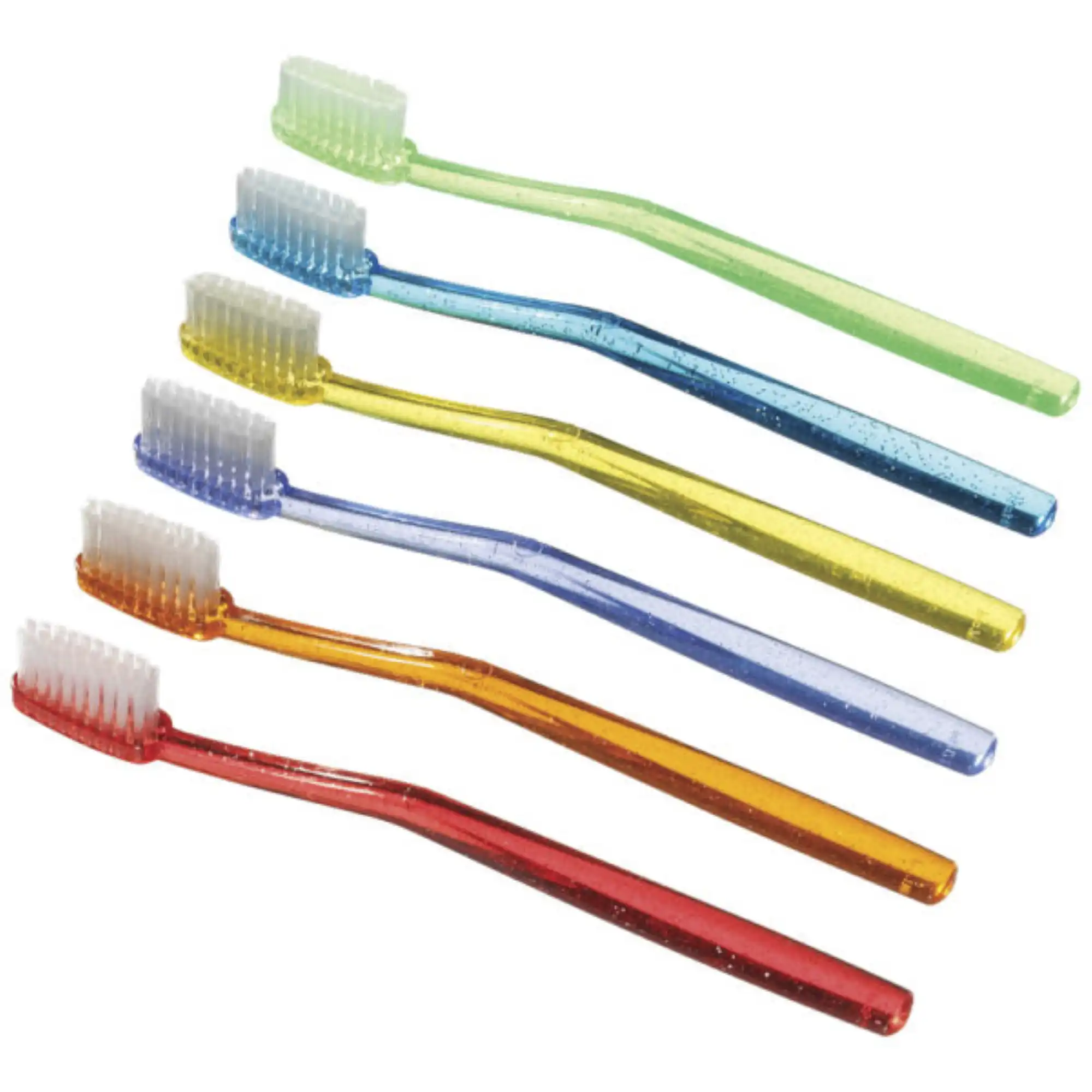 Plak Smacker Quick Choice Disposable Toothbrush, Soft Nylon Bristles, Assorted Colors, Individually Wrapped, 144/Bx