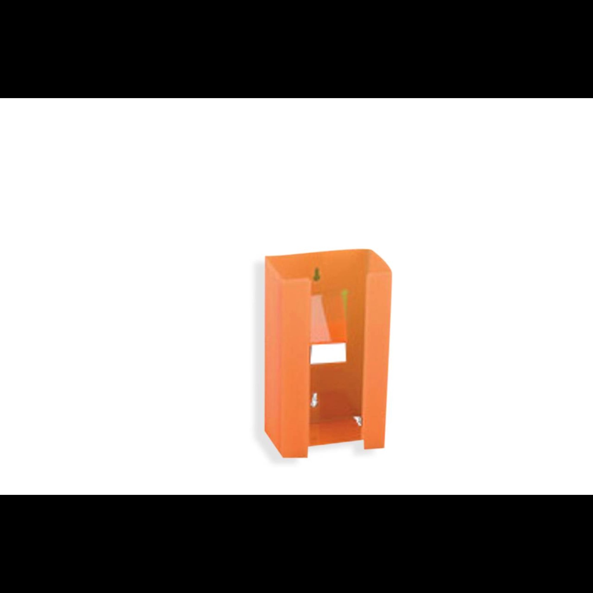 Plasdent Glove Box Holder/Dispenser, Amber Orange, Wall-Mount, 5-3/4" W x 10" H x 3-3/4" D, 1400-12