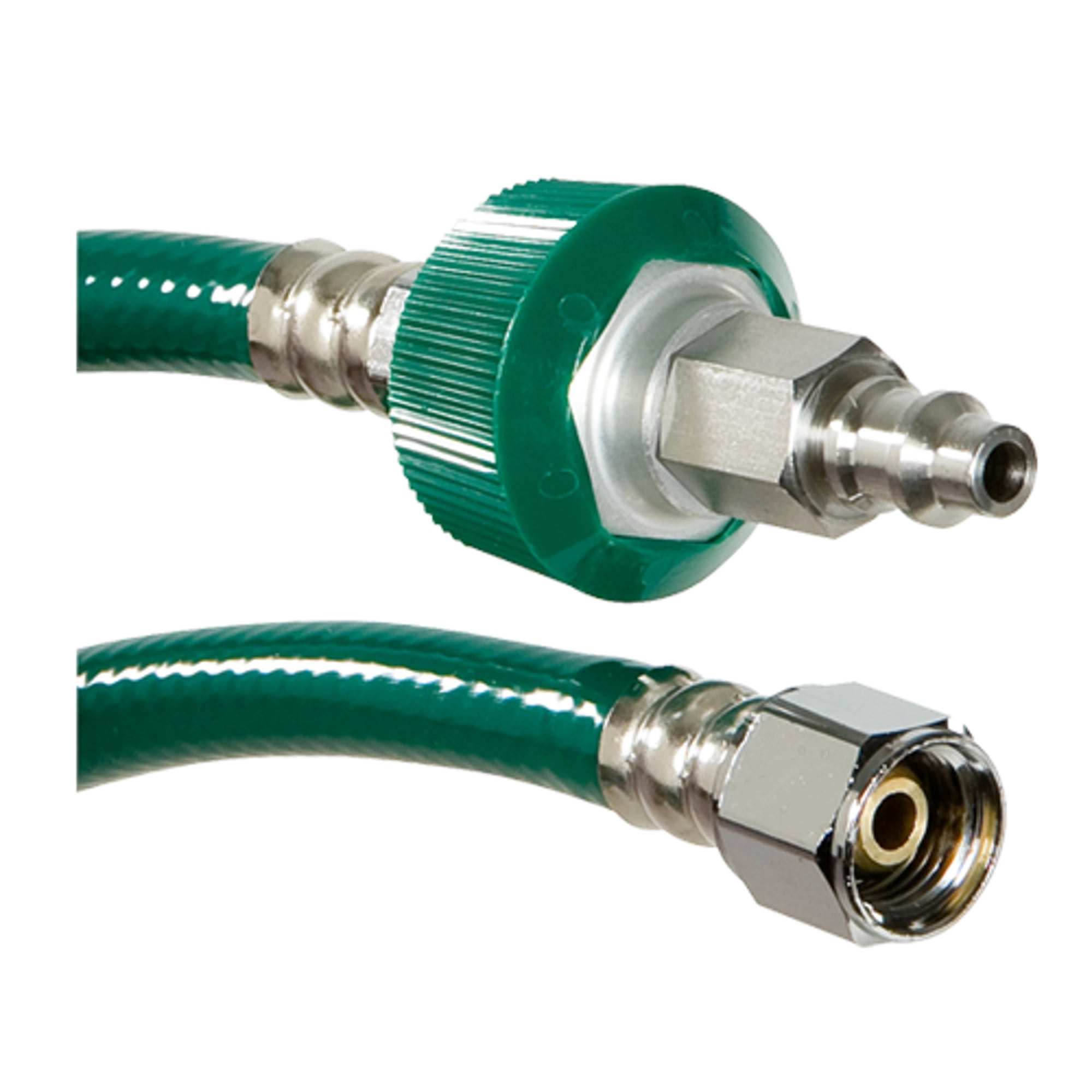 Belmed Oxygen Hose, DISS Nut x Puritan Male Quick Connect, 7 ft