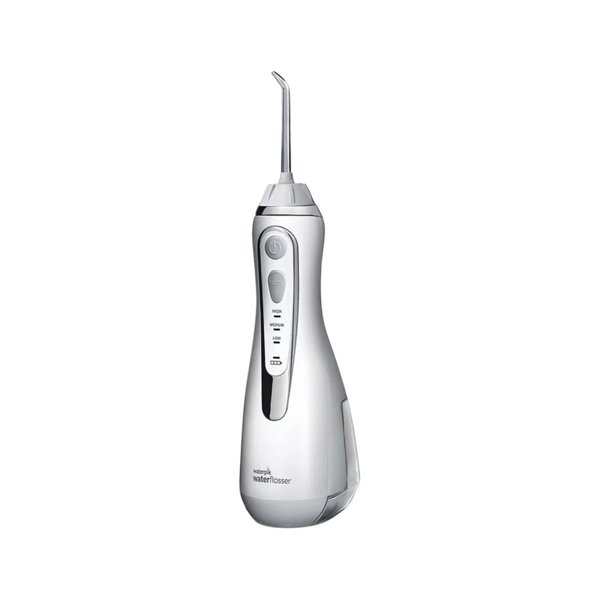 Waterpik WP-580 Cordless Advanced Series Water Flosser, White/Chrome with Crystal Clear Reservoir