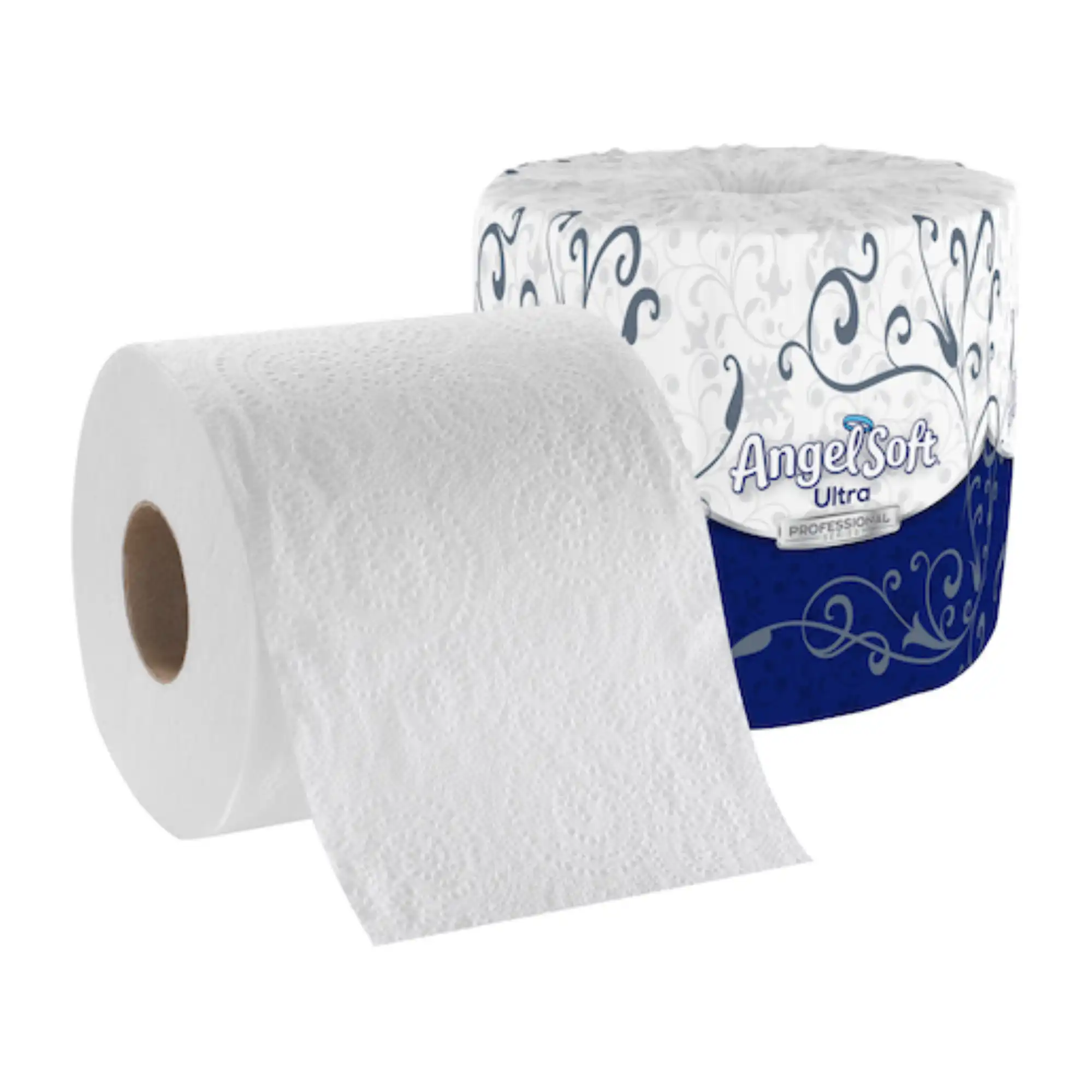 Georgia Pacific Angel Soft Ultra Professional Series 2-Ply Embossed Bathroom Tissue, White, 4.5" x 4.05", 400 Sheets/Roll, 60 Rolls/Case