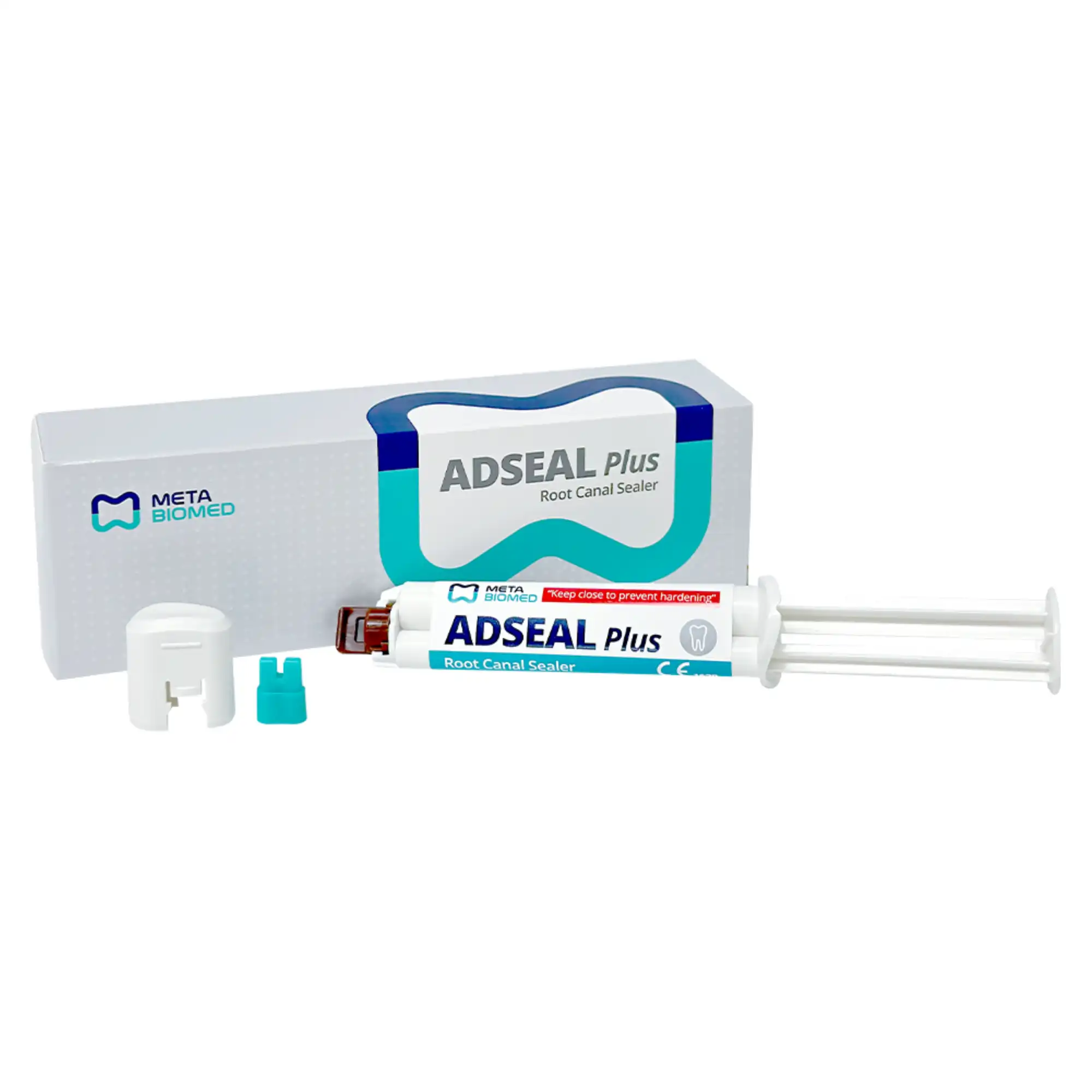 Meta Biomed Adseal Plus Resin-Based Root Canal Sealer, Radiopaque, 13.5 g Dual Syringe, 303002