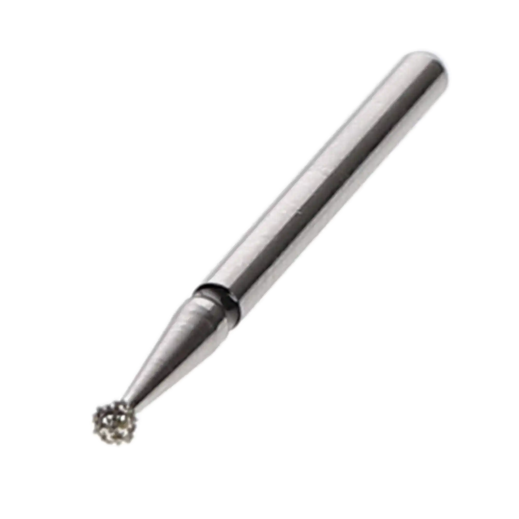 HSB Round Diamond Bur 801L-012SC, Super Coarse, 1.2 mm Head, Long Surgical Length, 10/Pk, 401784