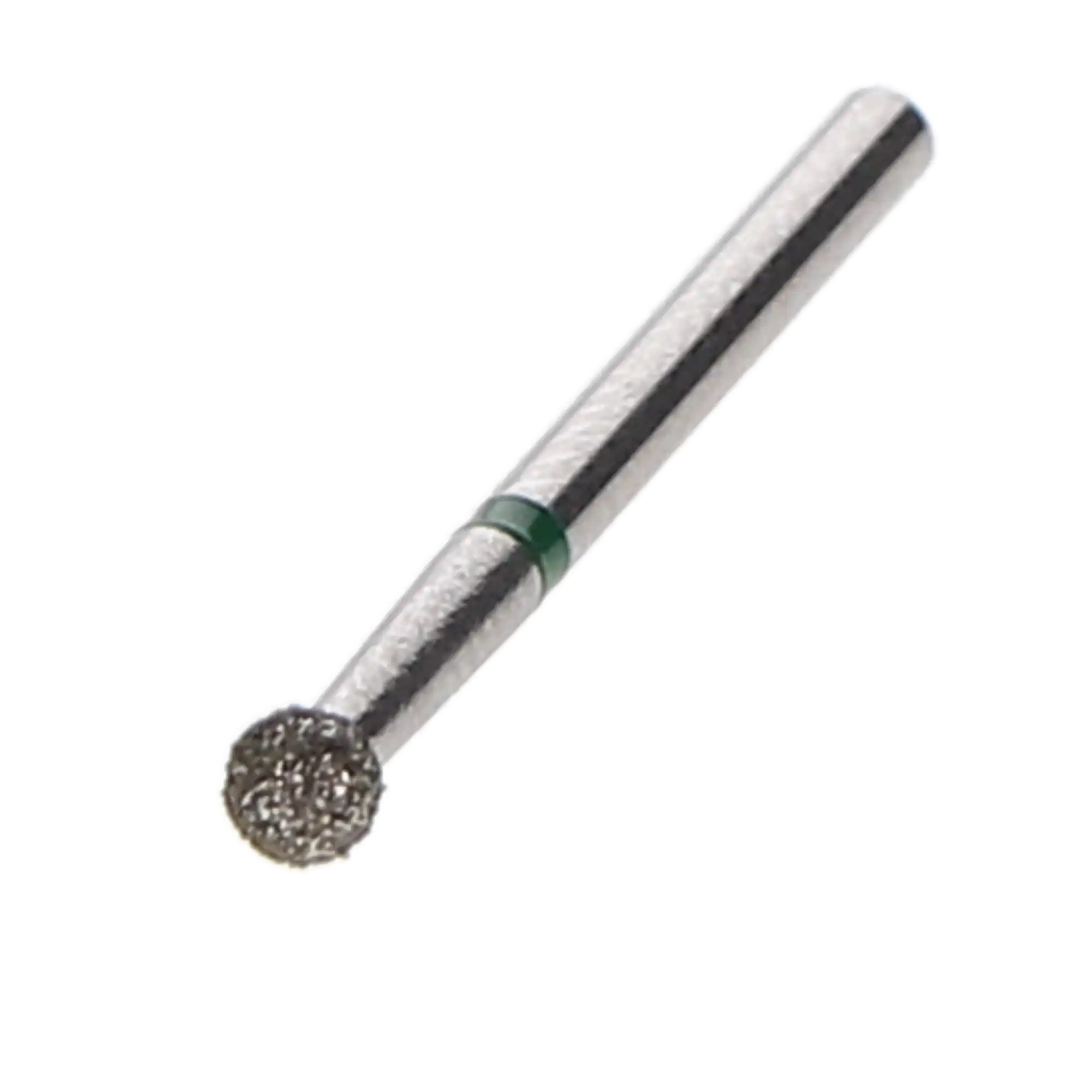 HSB House Brand Round Diamond Bur 801L-022C, Coarse Grit, 2.2 mm Head, Long Surgical Length, 10/Pk, 401789