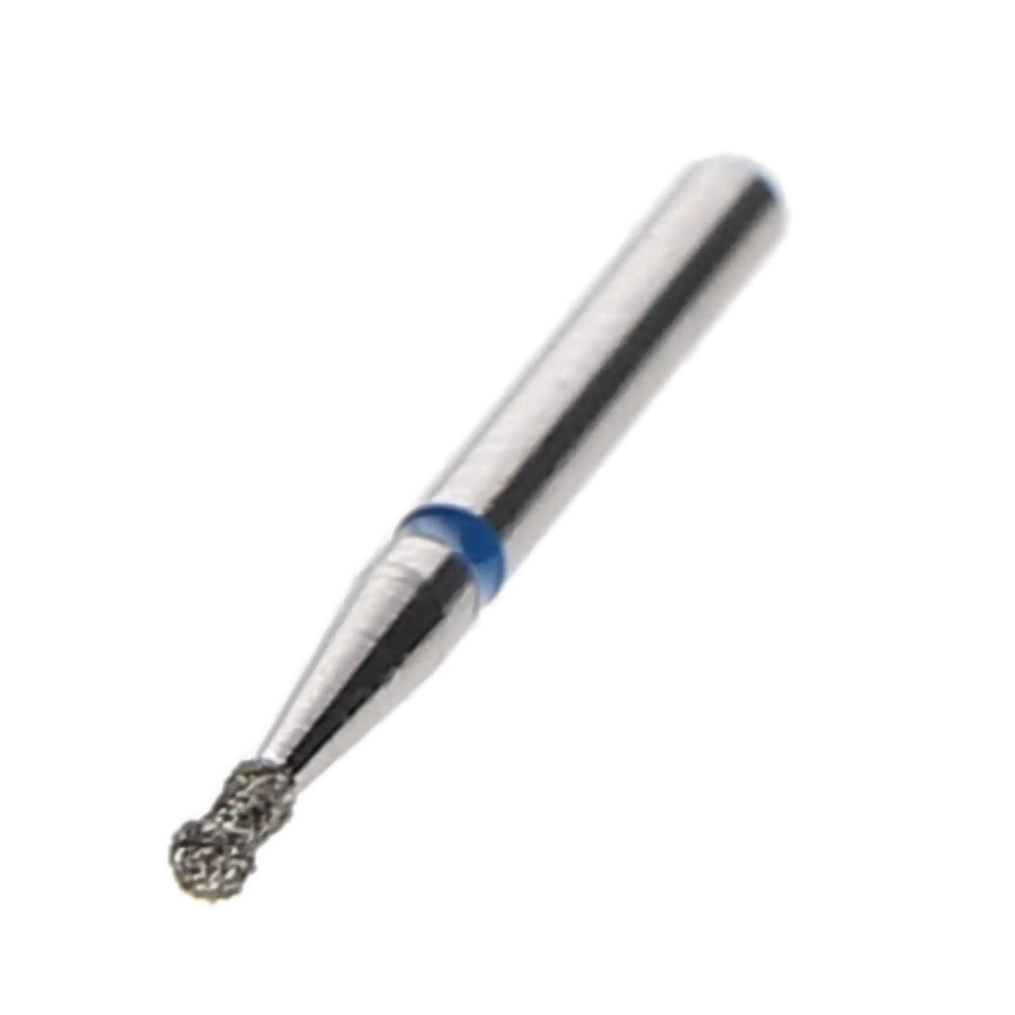 HSB House Brand Round/Neck Diamond Bur, 802-012M, Medium Grit, 1.2 mm Head, 10/Pk, 401793