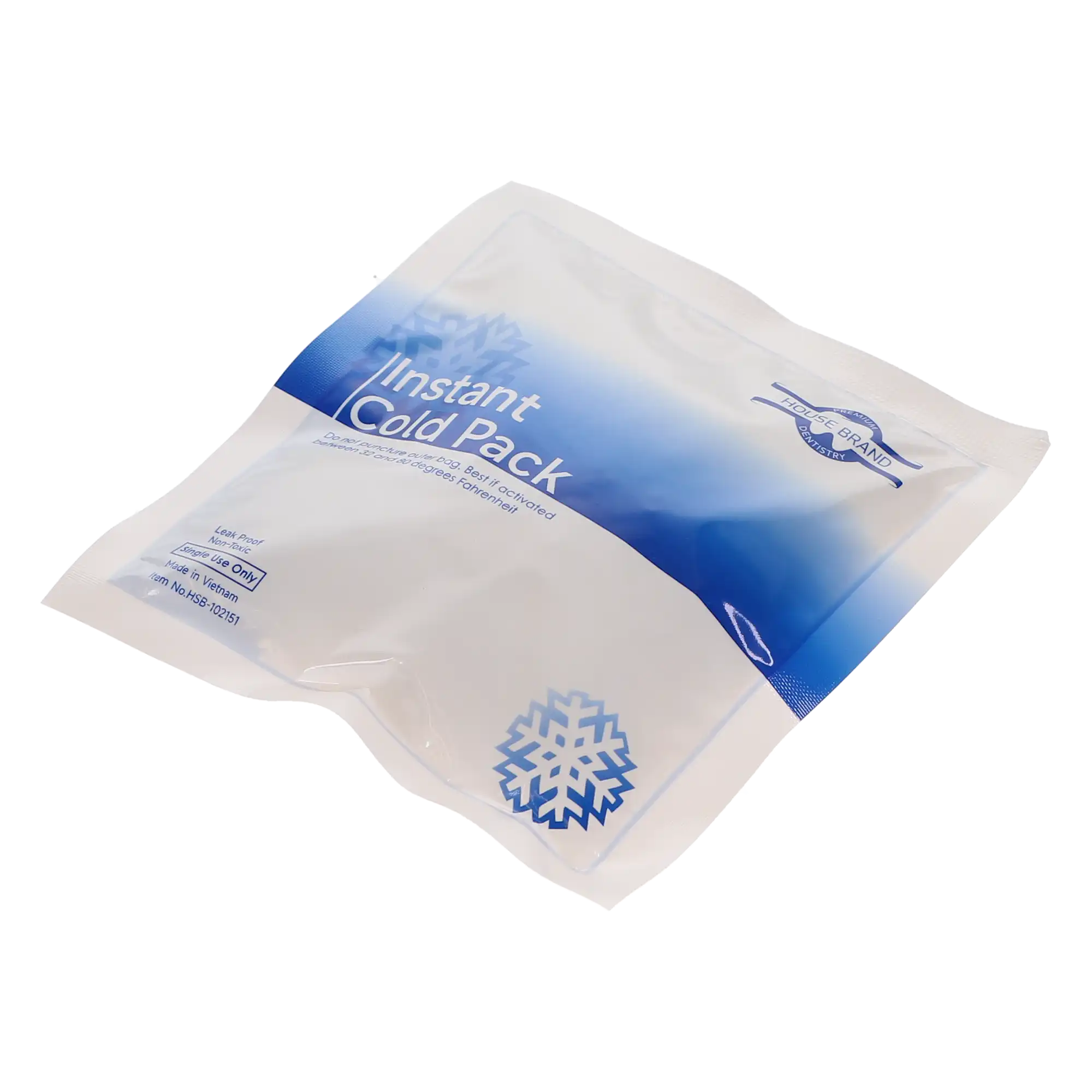 HSB Instant Cold Packs, Disposable, 5" x 5.5", 80/Pk, 102151