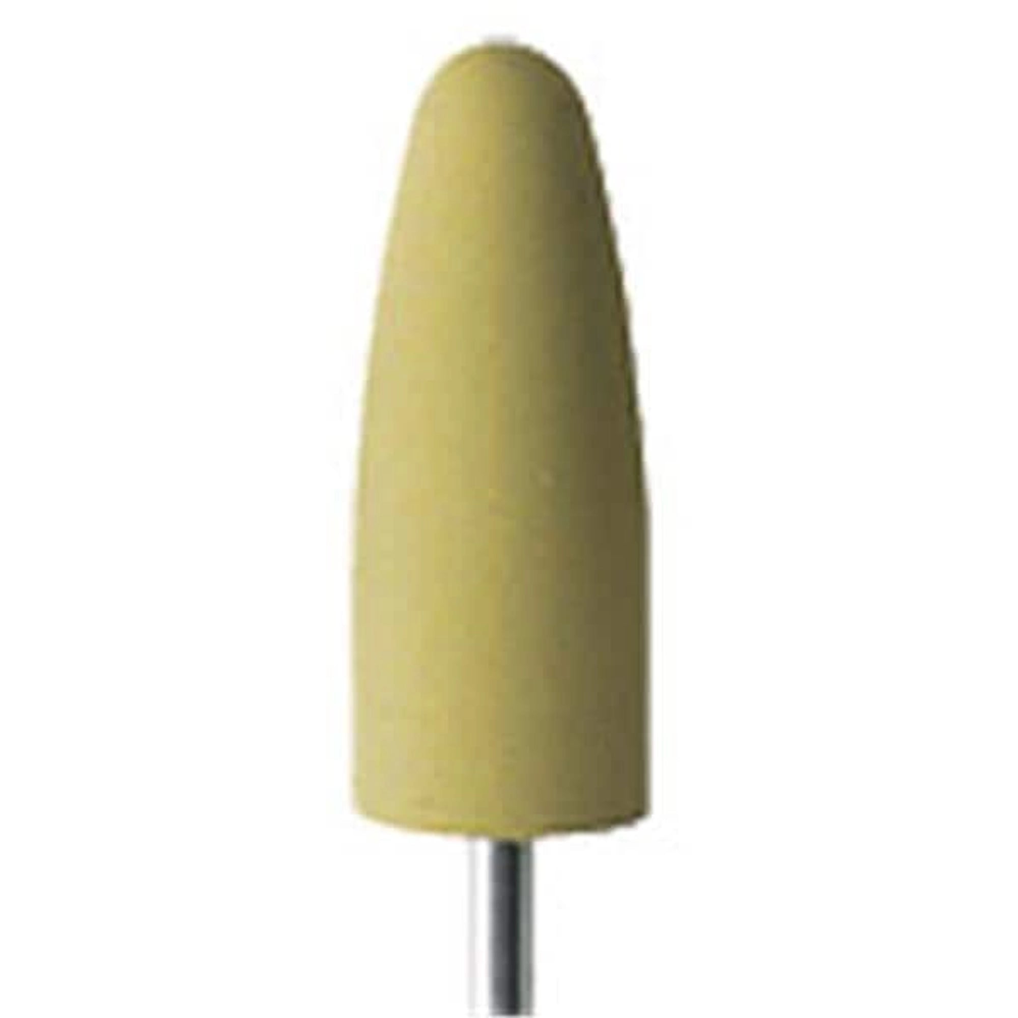 Meisinger Fine Yellow Polisher, HP, Cone Shape, 10mm, Pack of 5, 9573H-100-HP-Y
