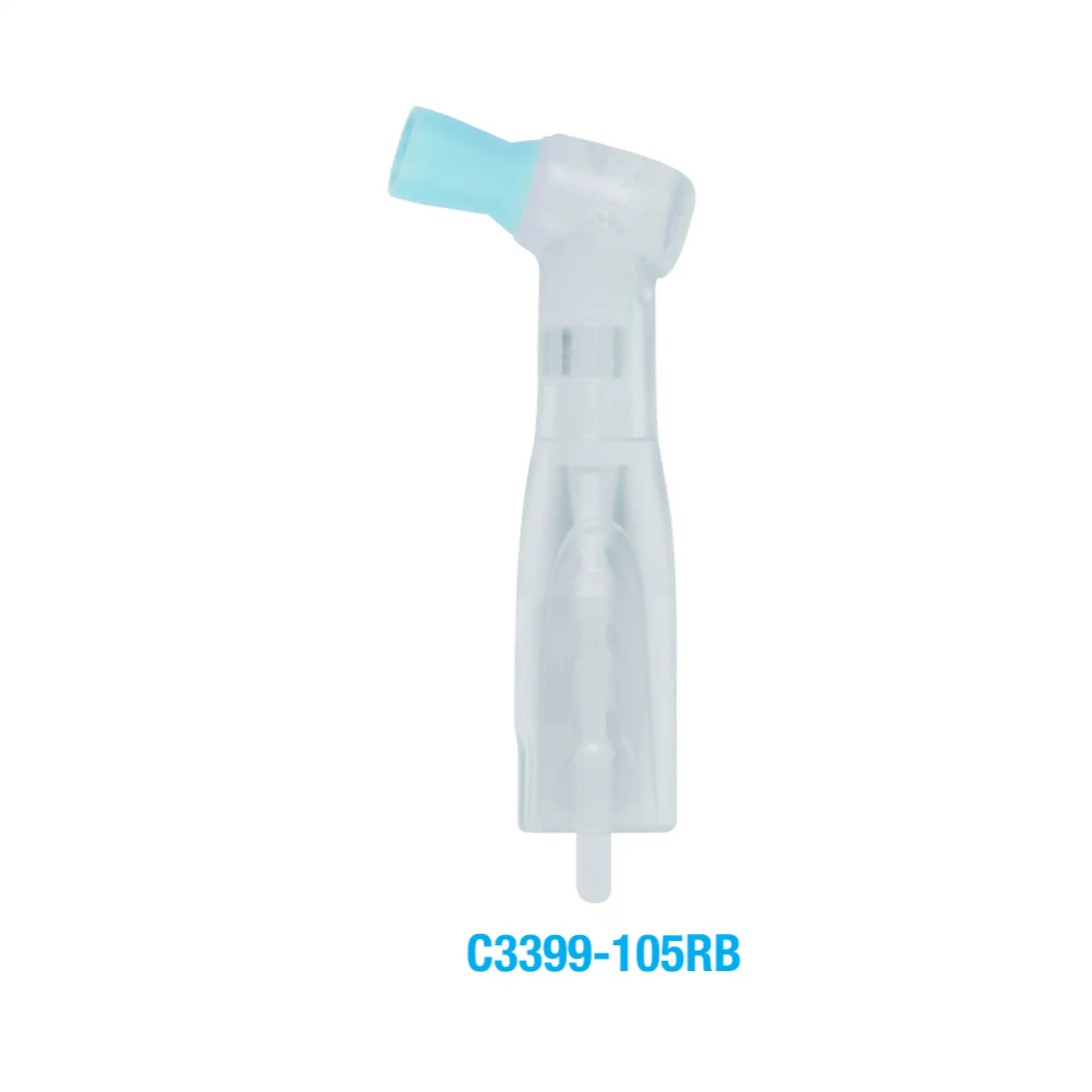 Premium Plus Disposable Prophy Angle with Regular Ribbed & Webbed Cup, Blue, 500/Box, W-3399B-105Rb