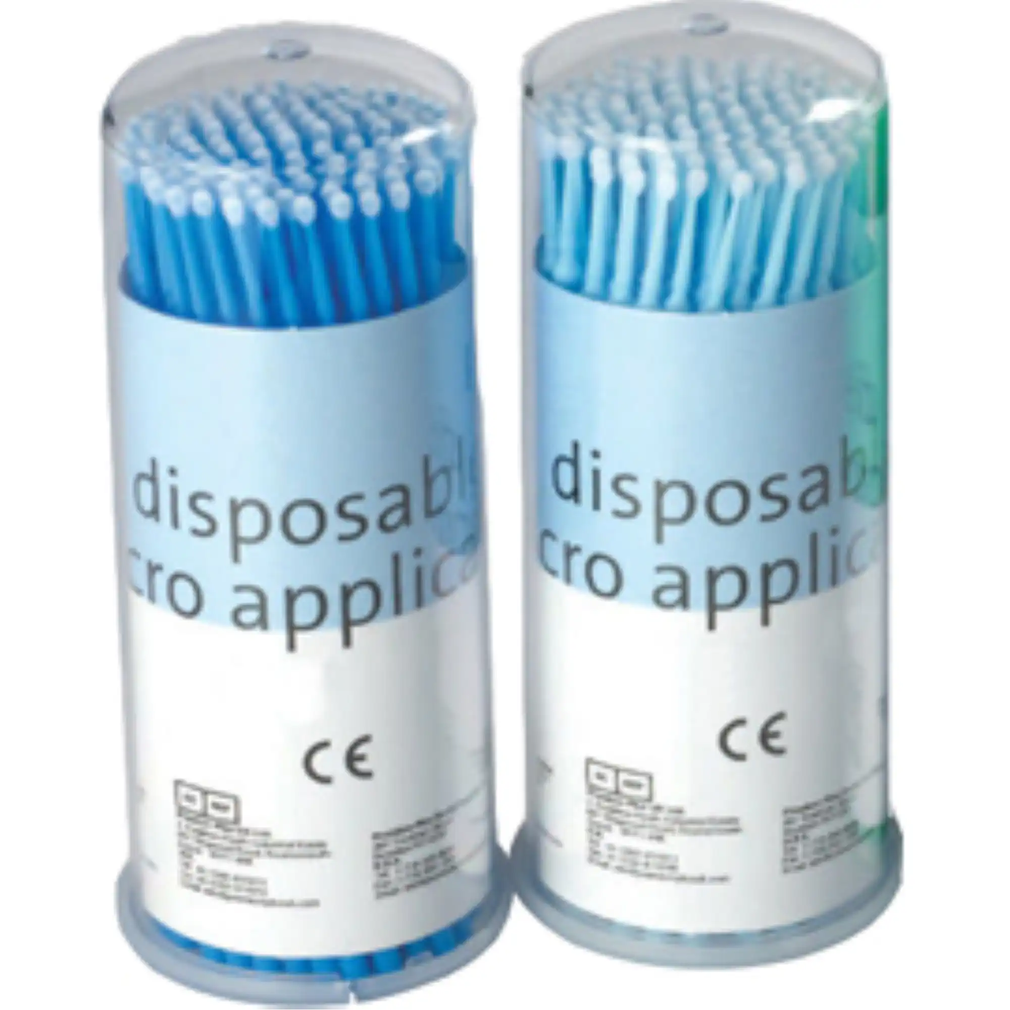 Premium Plus Regular Tip Micro Applicator Brushes, Blue, 5 Tubes of 400 (2,000 Total), 18-901T