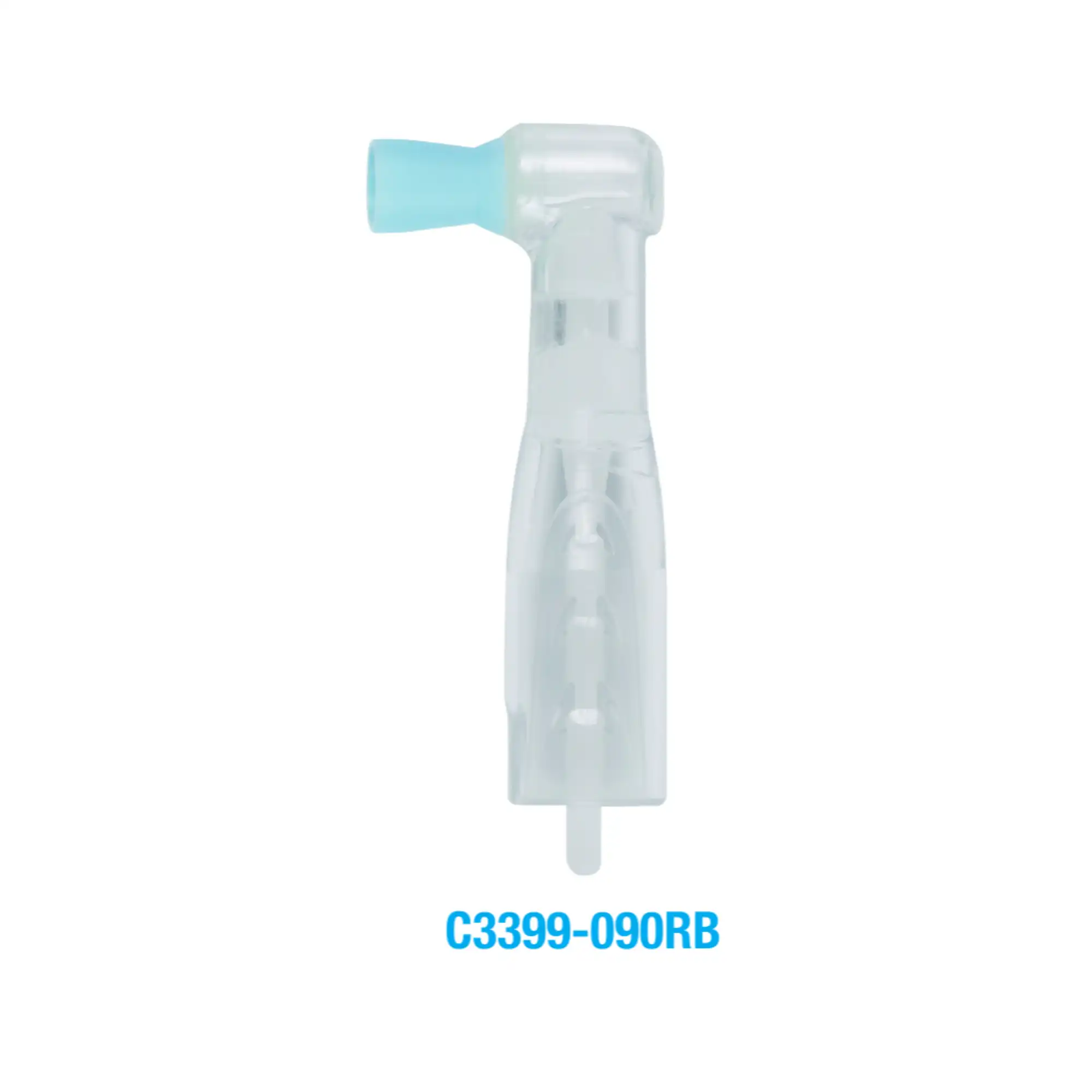 Premium Plus Disposable Prophy Angle, Regular Short Cup, Blue, Latex-Free, Short Ribbed, 100/Box, WS-3399-090RB