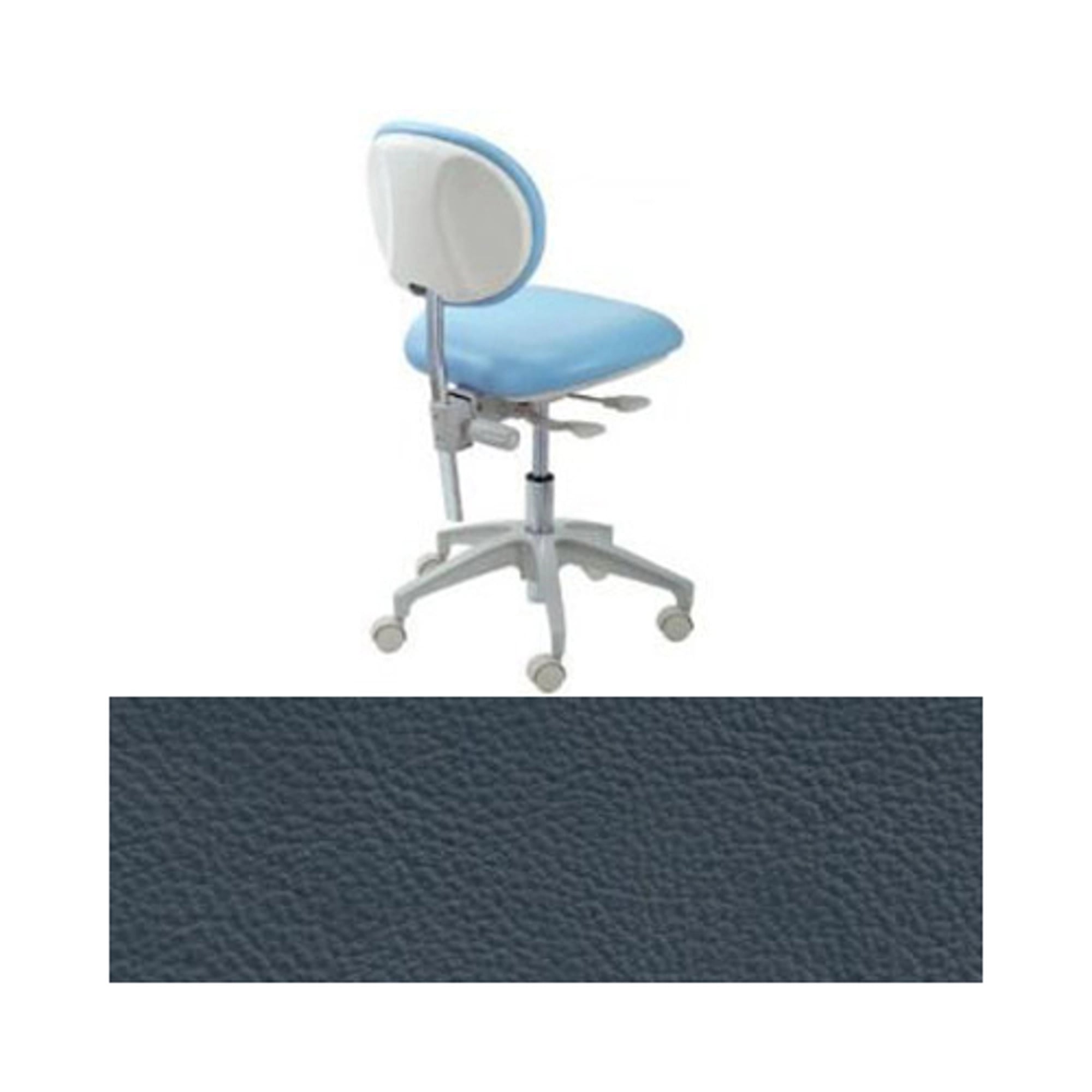 Premium Plus Doctor Stool, Dark Blue, Ultra Stable Base, Adjustable Height, Single Stool - 5012-Dark