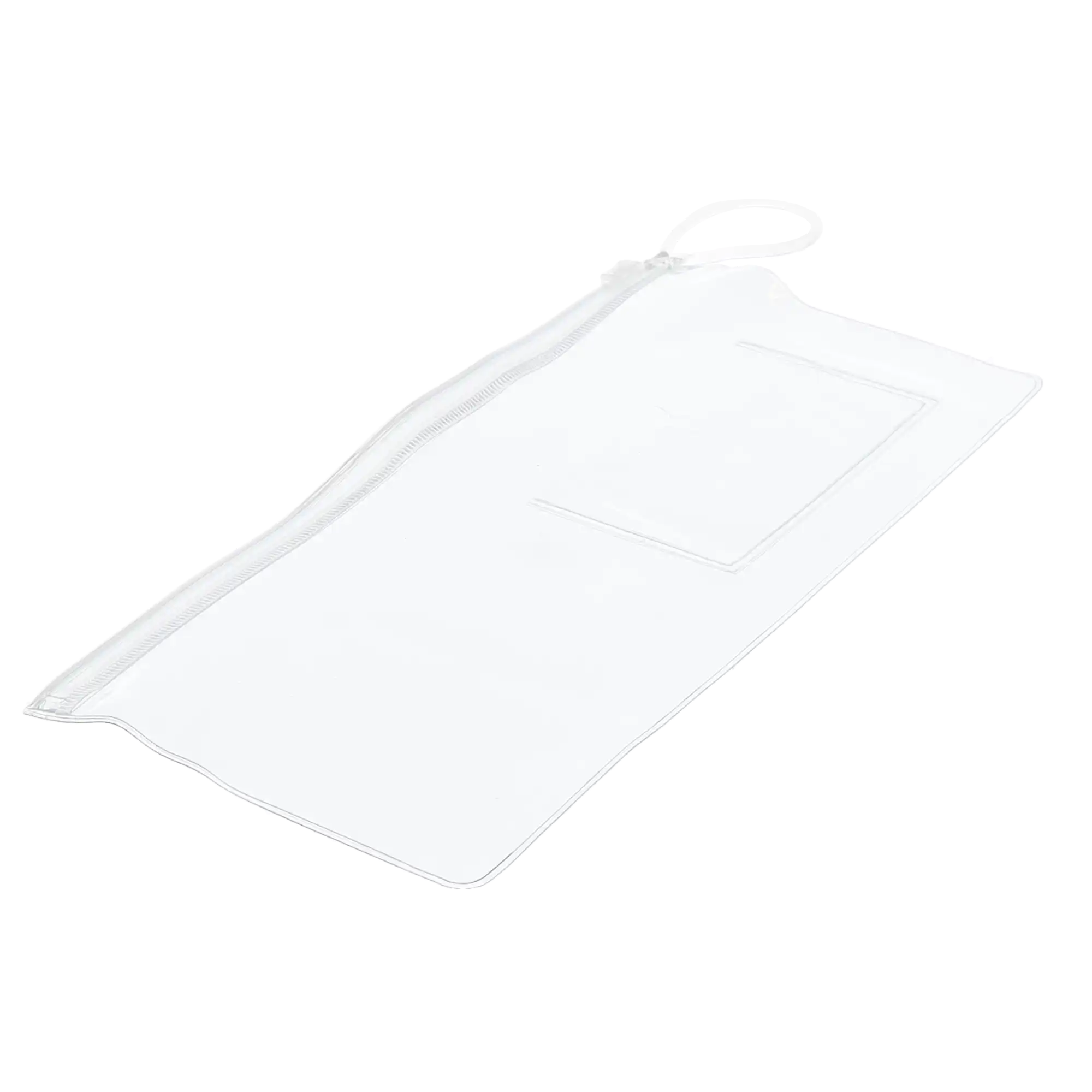 HSB Clear Deluxe Dental Bag, Zippered Bag with Business Card Pocket, Clear Vinyl, 100/Pack