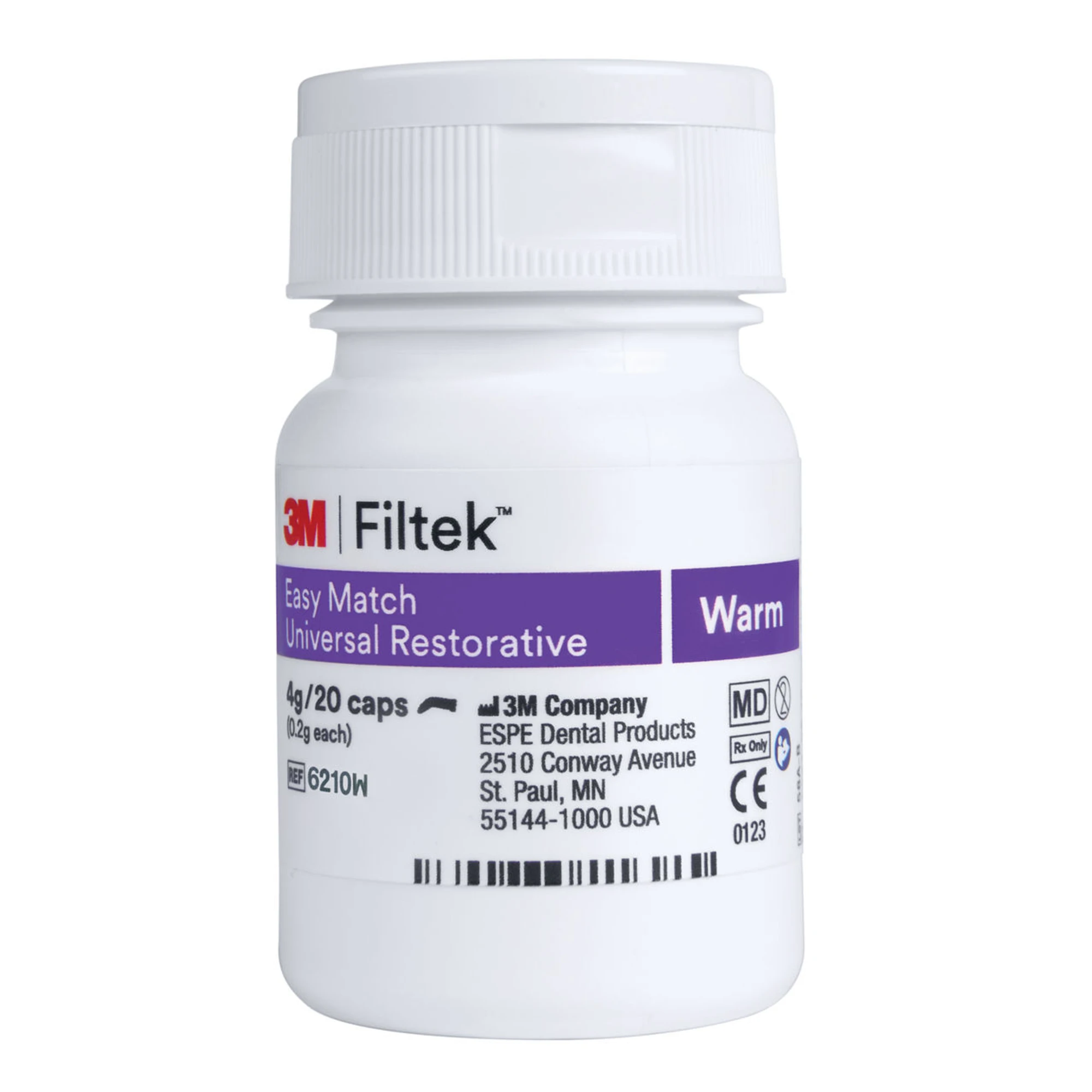 Filtek Easy Match Universal Restorative, 0.2g Capsule, Warm Shade, 20/Pk, 6110W