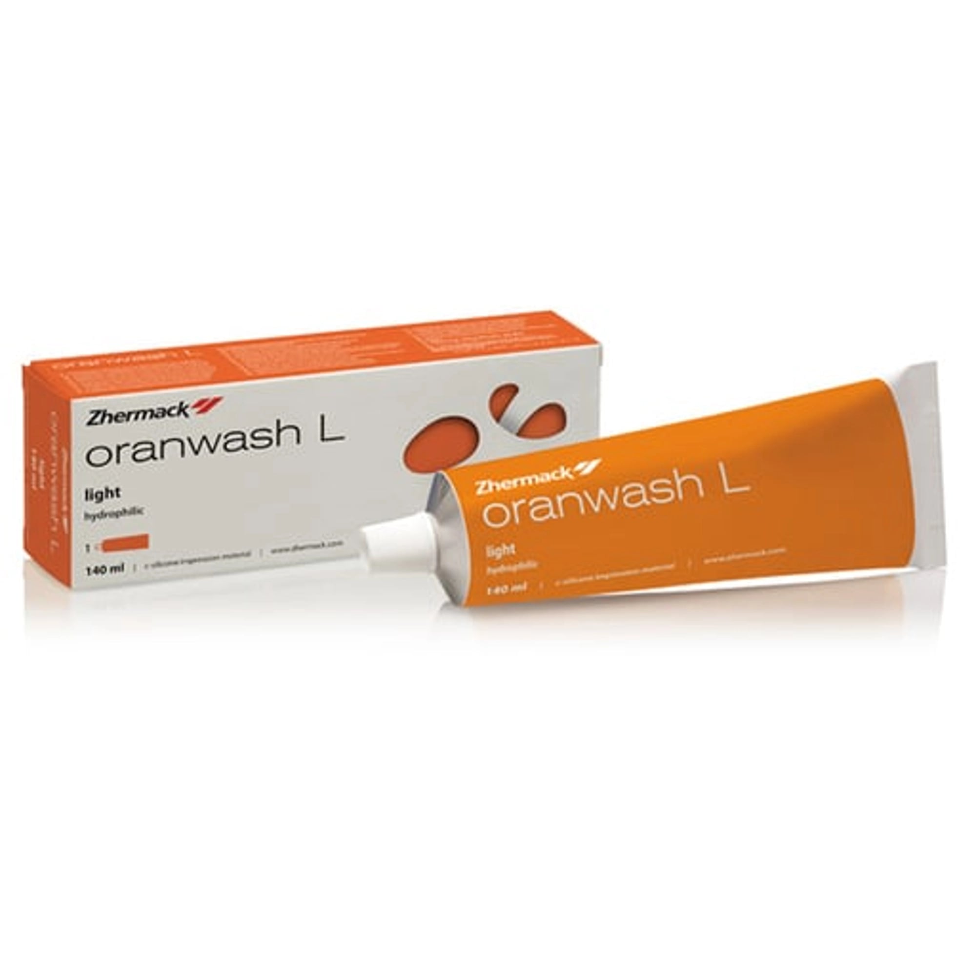 Zhermack Oranwash L Dental Impression Wash Material, Low Viscosity C-Silicone, 140 ml Tube, C100660