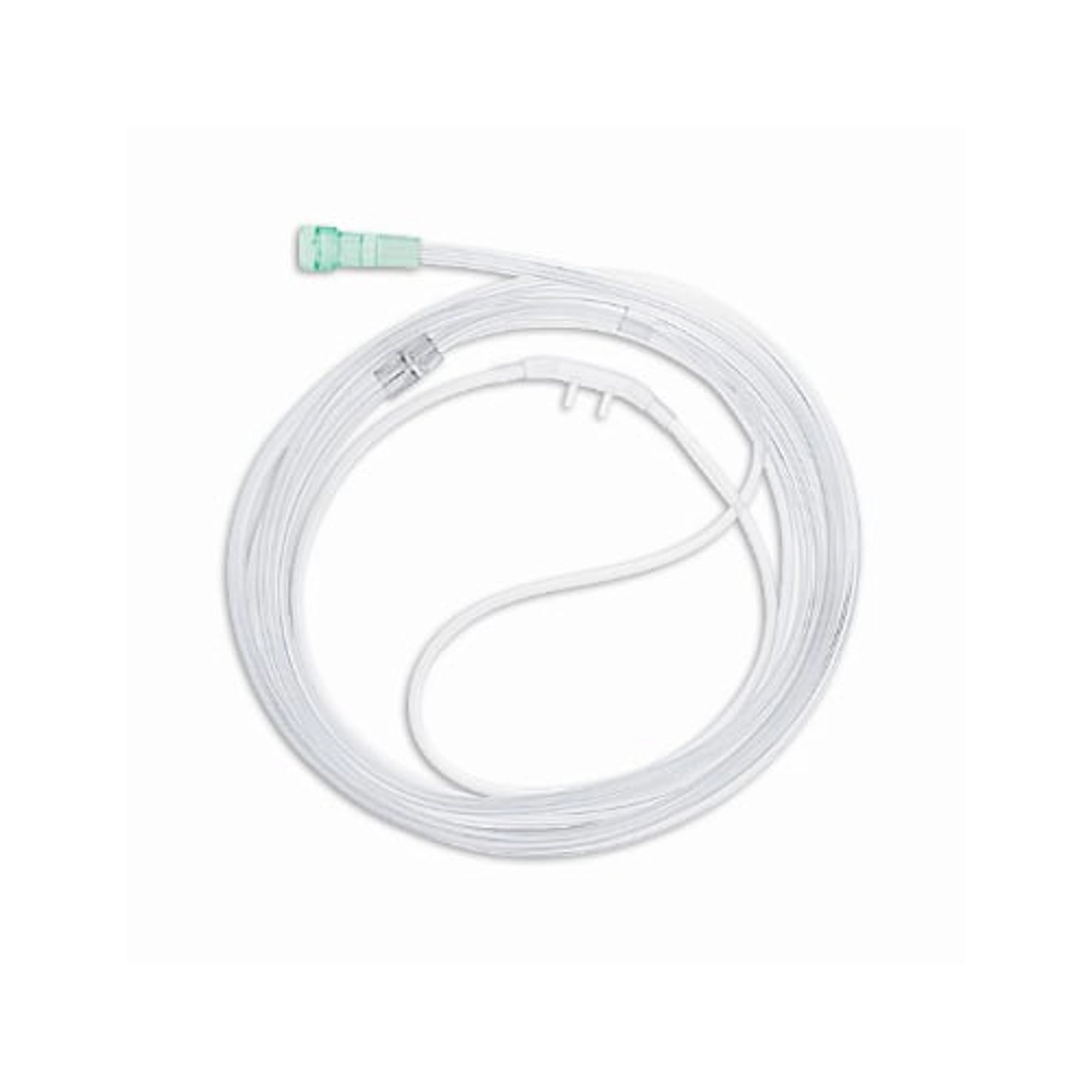 Accutron O2 Nasal Cannula, Adult, Curved Tip, 7 ft Tubing, Clear, Latex-Free, 10/Pk, 33030-10
