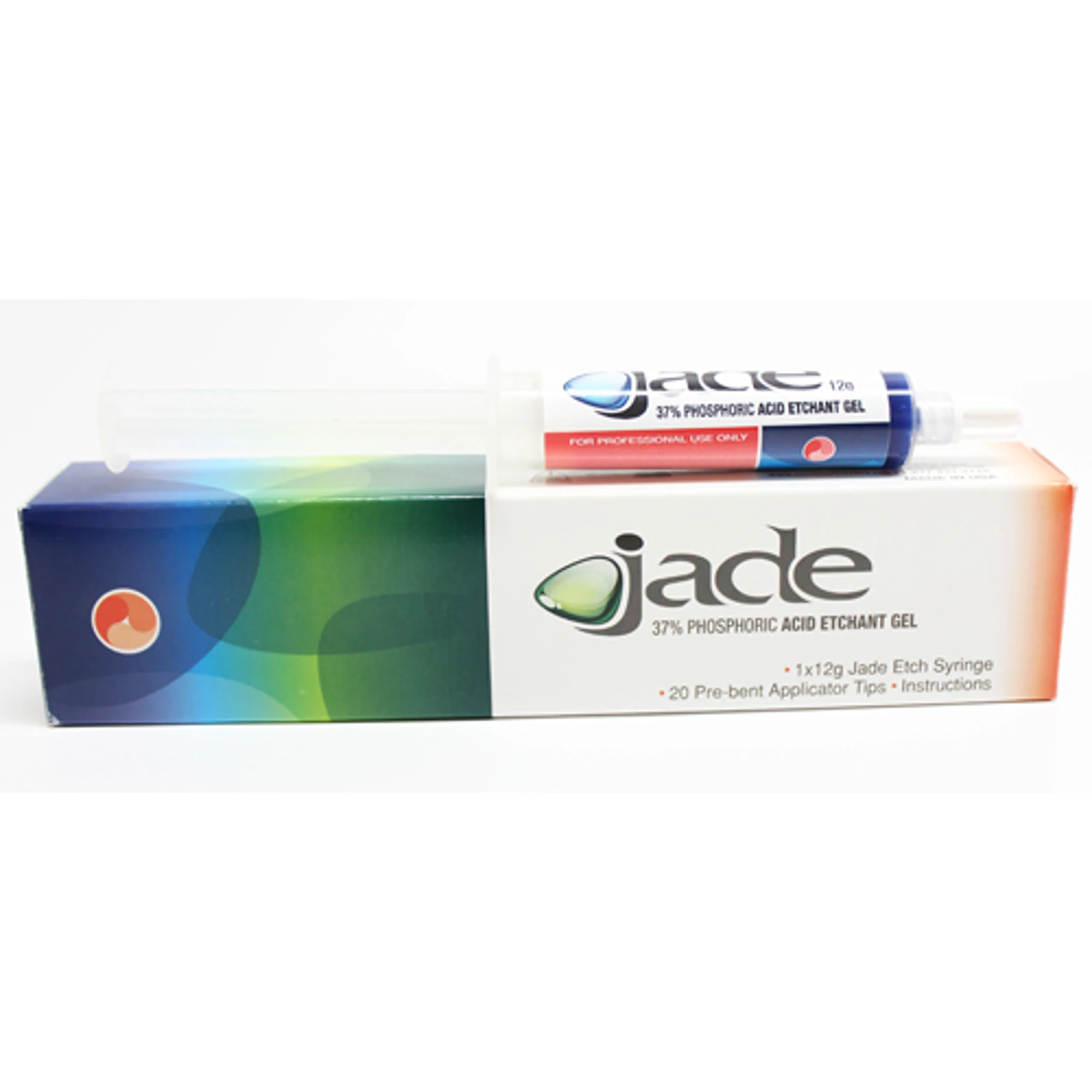 JADE "Blue" 37% Etchant Gel, 14g Syringe, 20-23G Applicator Prebent Tips, 20-00002