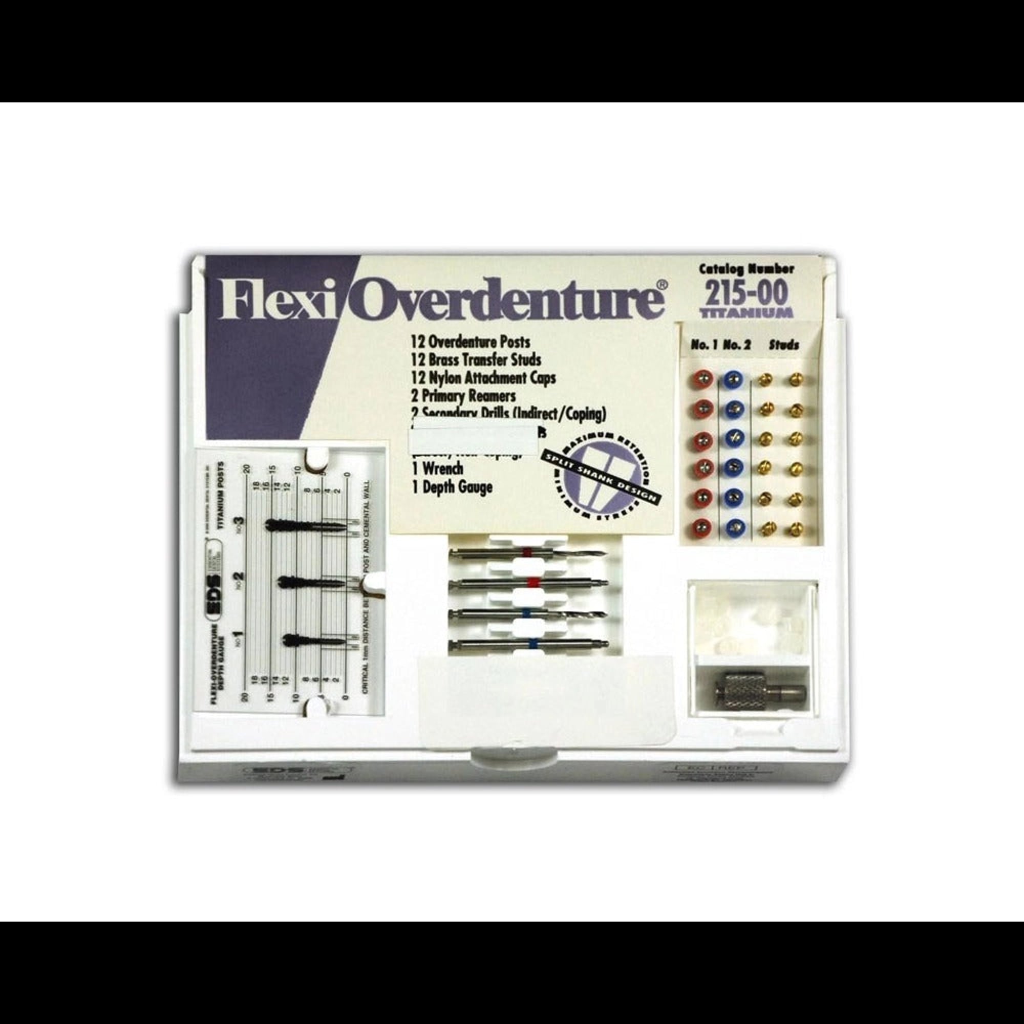 Essential Dental Systems Flexi-Overdenture Titanium Attachments, 215-00
