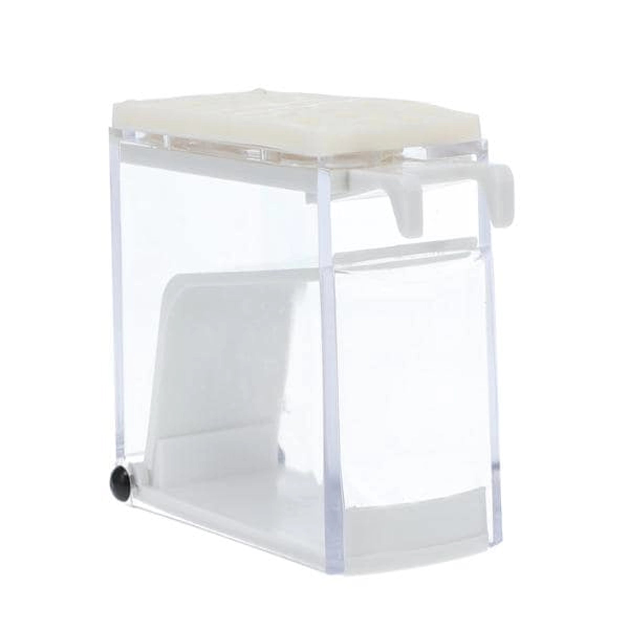 Plasdent Push Style Cotton Roll Dispenser, 209CRD-1, White/Blue/Purple/Beige