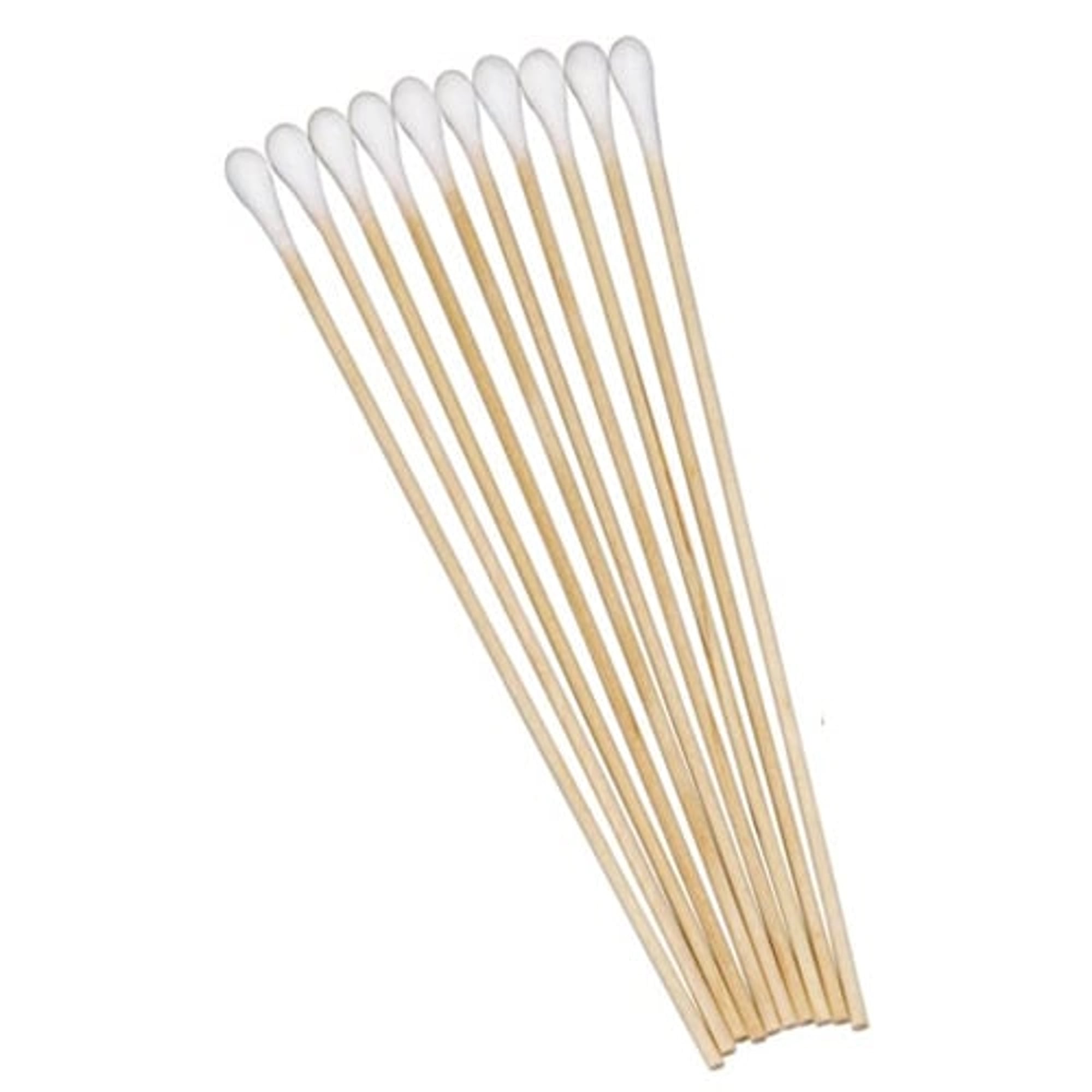 Safe-Dent 6" Cotton Tipped Applicators, Single Tipped, Wood Shaft, Non-Sterile, 100/Bag, 10 Bags/Box, 10 Boxes/Case, C6060