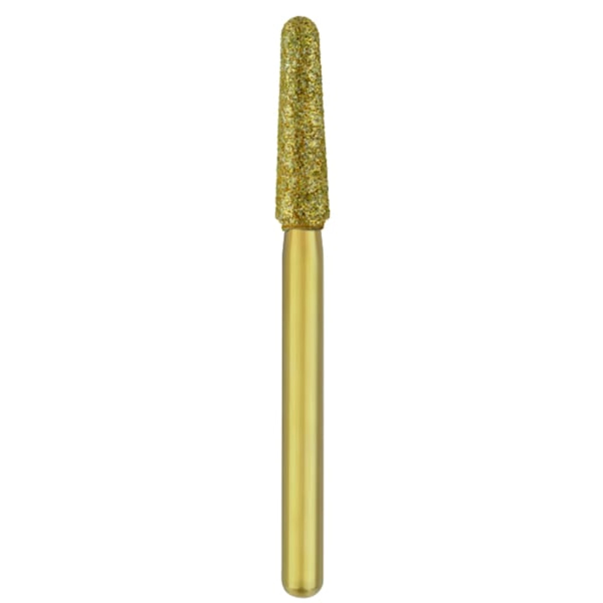 Great White Z Diamond Bur, 856-021M, Round End Taper, Medium Grit, 2.1mm Head, 5/Pk, 18178