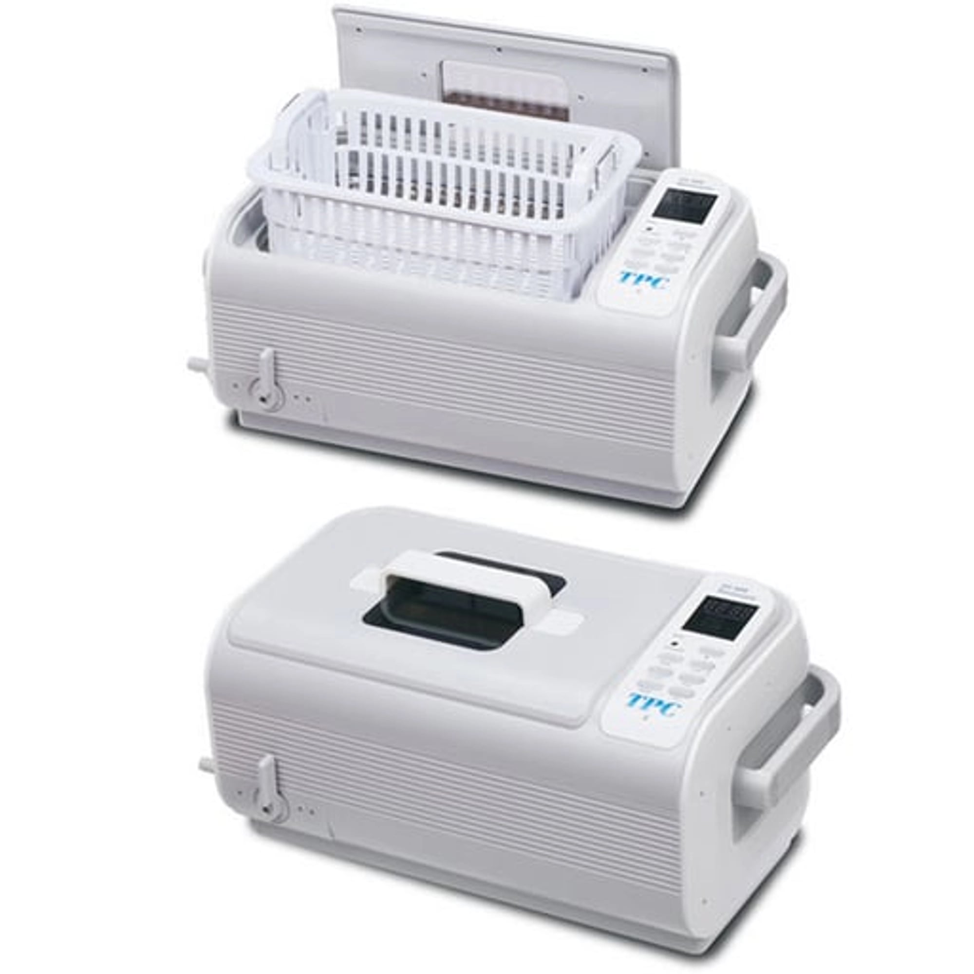 TPC Advanced Technology UC600 Ultrasonic Cleaner, 1.6 Gallon, 110V, with Heater, Timer, Drain, Stainless Steel Rack & Tray, UC-600-S
