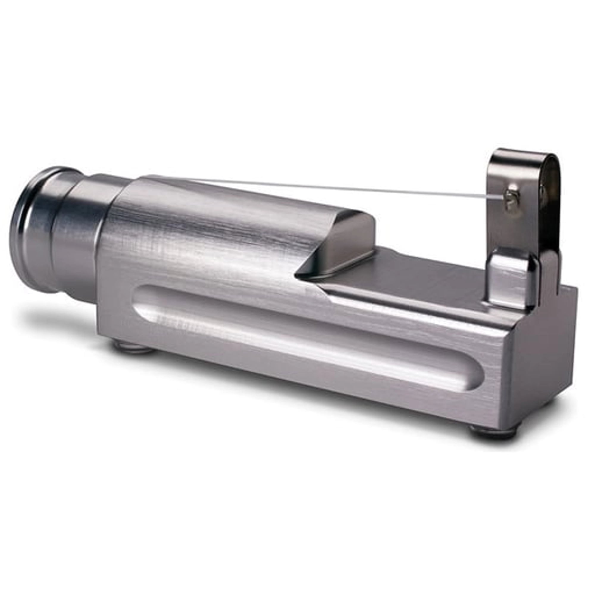 Almore International Mini-Safe Dispense Floss Dispenser, Silver, 5.75"L x 1.5"W x 2.25"H, 22231