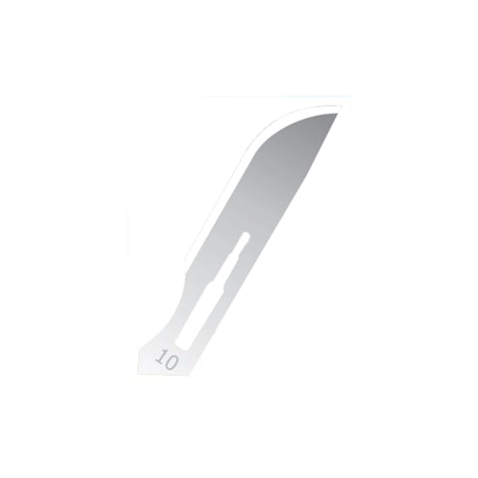 Exel Surgical Blade, Stainless Steel, Size 10, Sterile, 100/Box, 29500