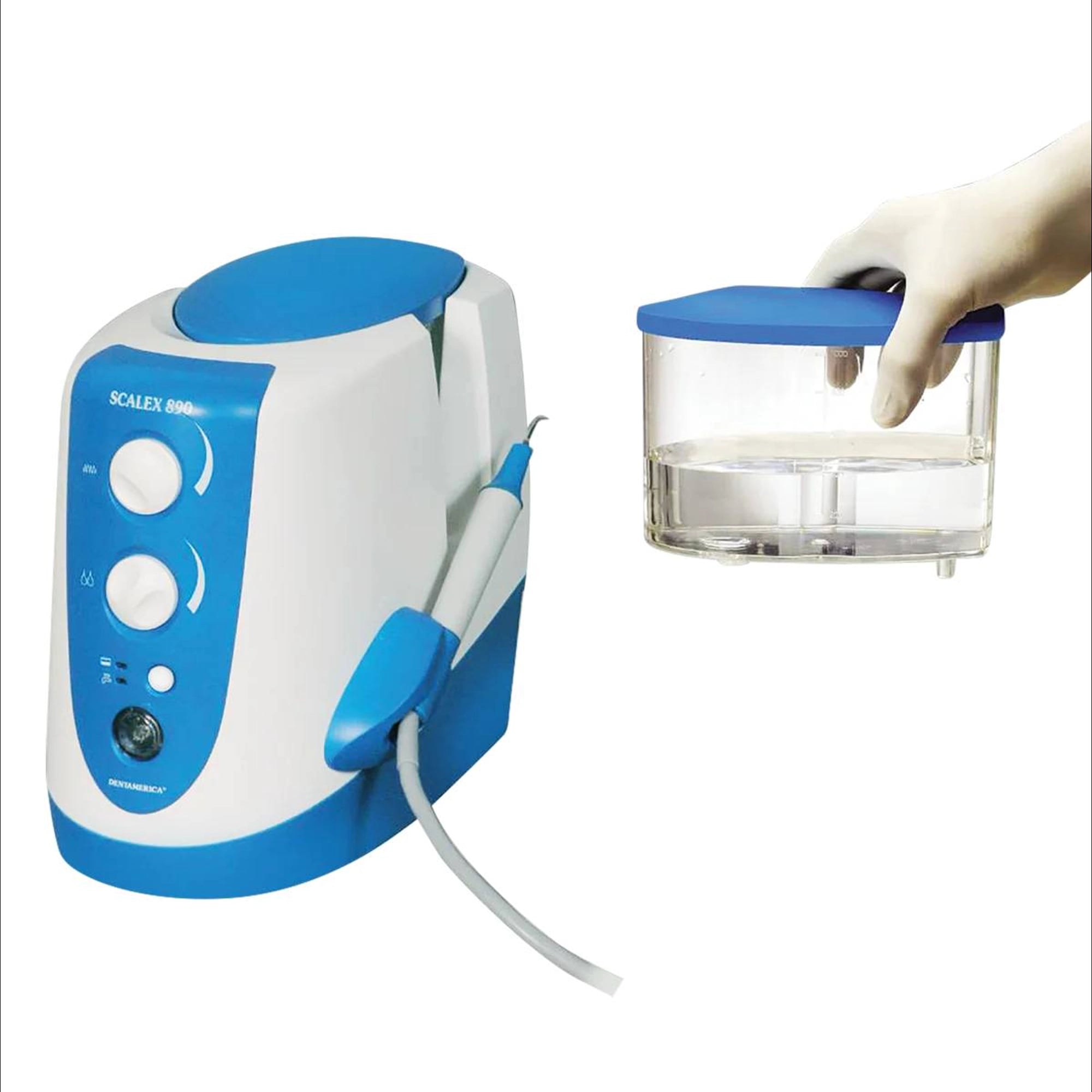 Dentamerica SCALEX 890 Self-Contained Piezo Ultrasonic Scaler with 3 Universal A Tips, 890