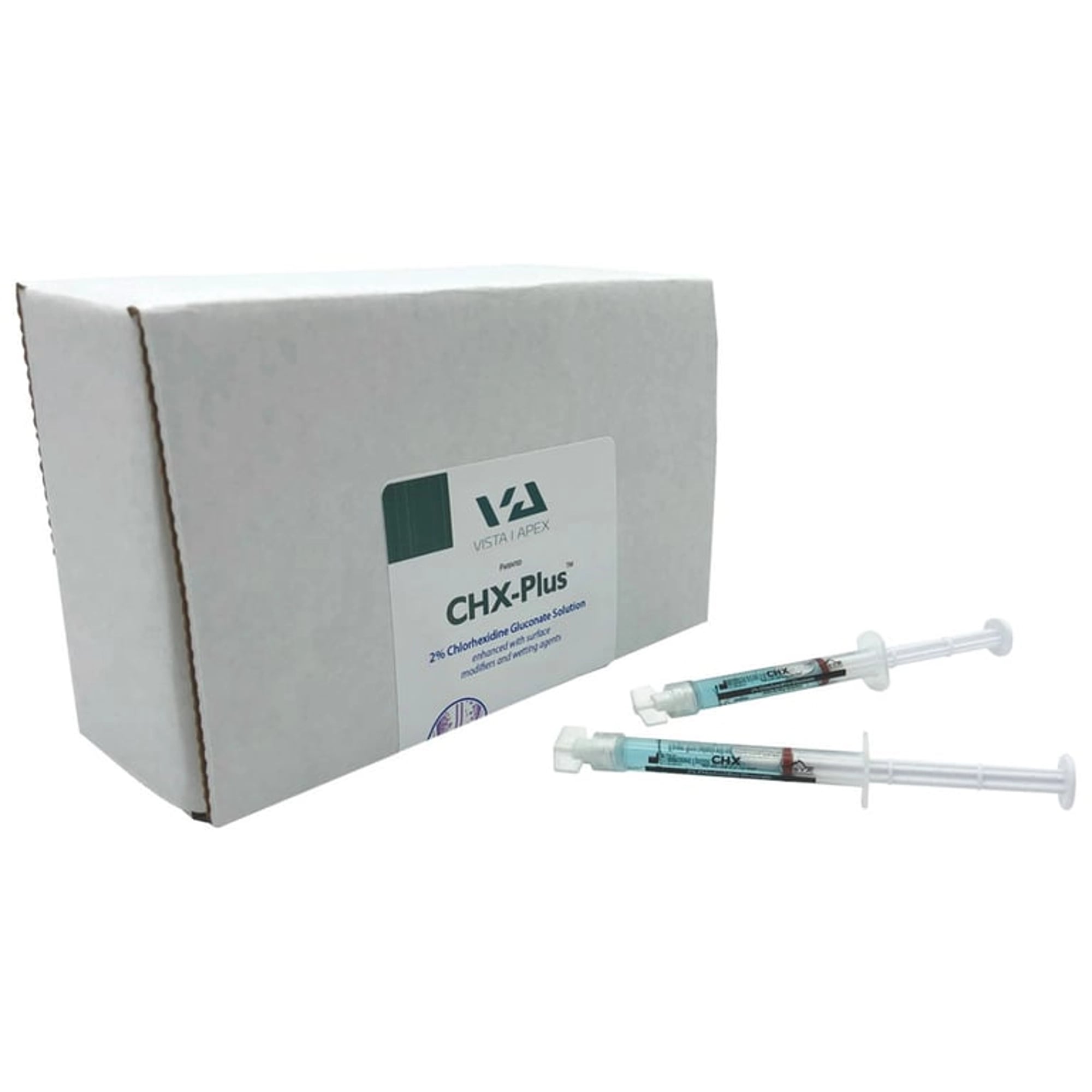 Vista Apex CHX-Plus 2% Chlorhexidine Gluconate Endo Refill Pack, 20 x 1.2 mL Prefilled Syringes, 503930