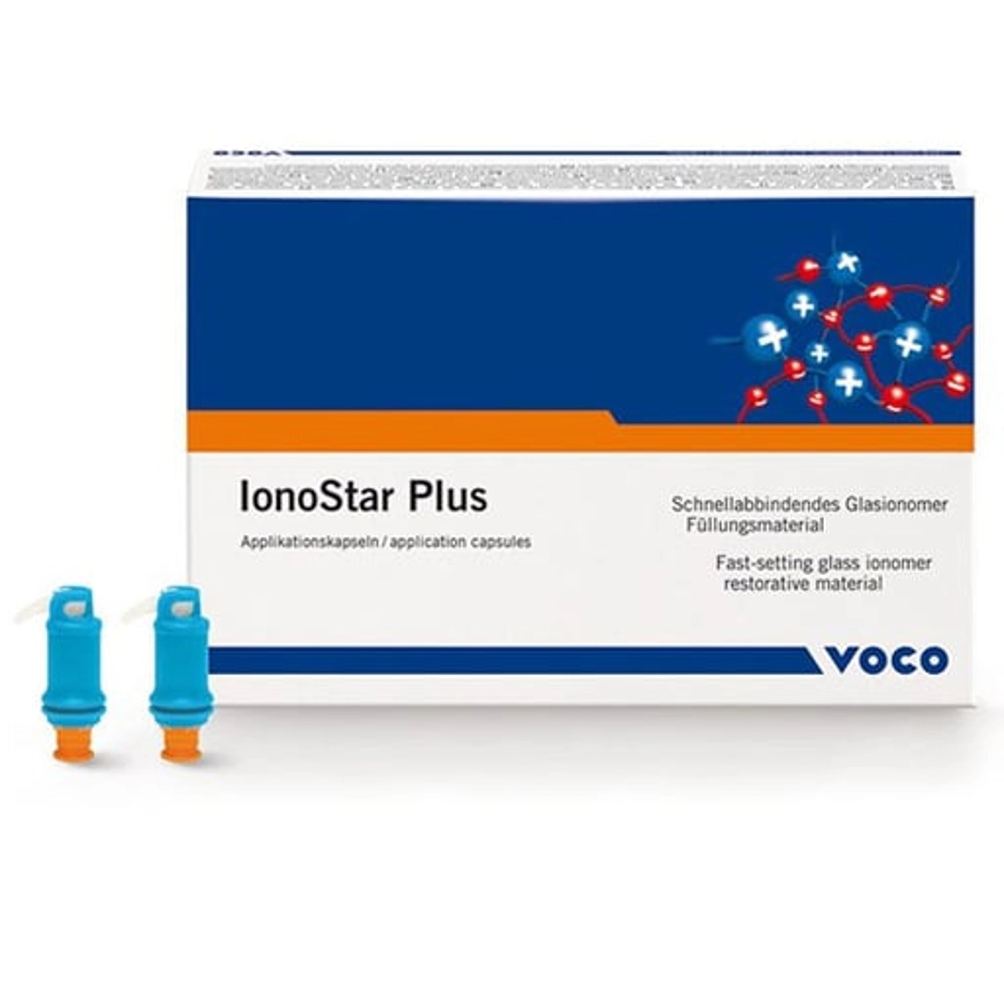 IonoStar Plus Glass Ionomer Restorative, Application Capsule, Shade A2, 20 Capsules, Ref 2543
