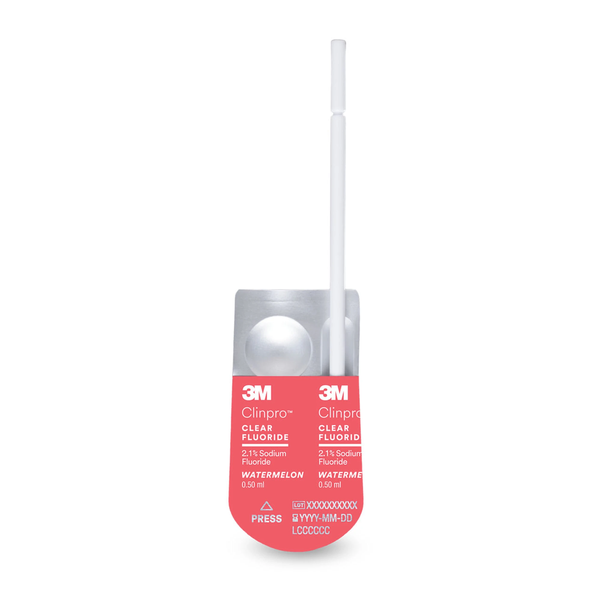 Clinpro Clear Fluoride Treatment Varnish, 0.5 mL Unit Dose, Watermelon, 100/Pk, 7210W