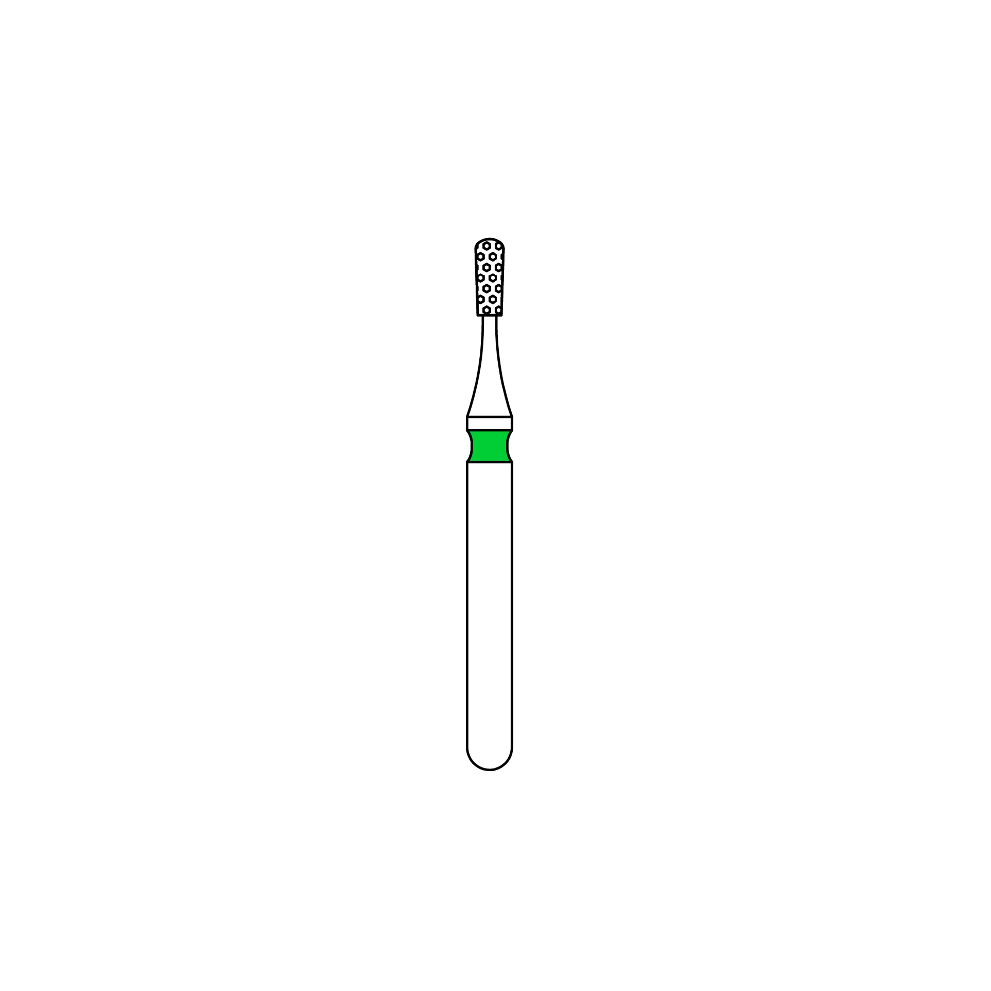 Premier Dental Priva Diamond Bur, 830-010C, Pear-Shaped, Coarse Grit, 1.0 mm Head, 5/Pk, P830010C