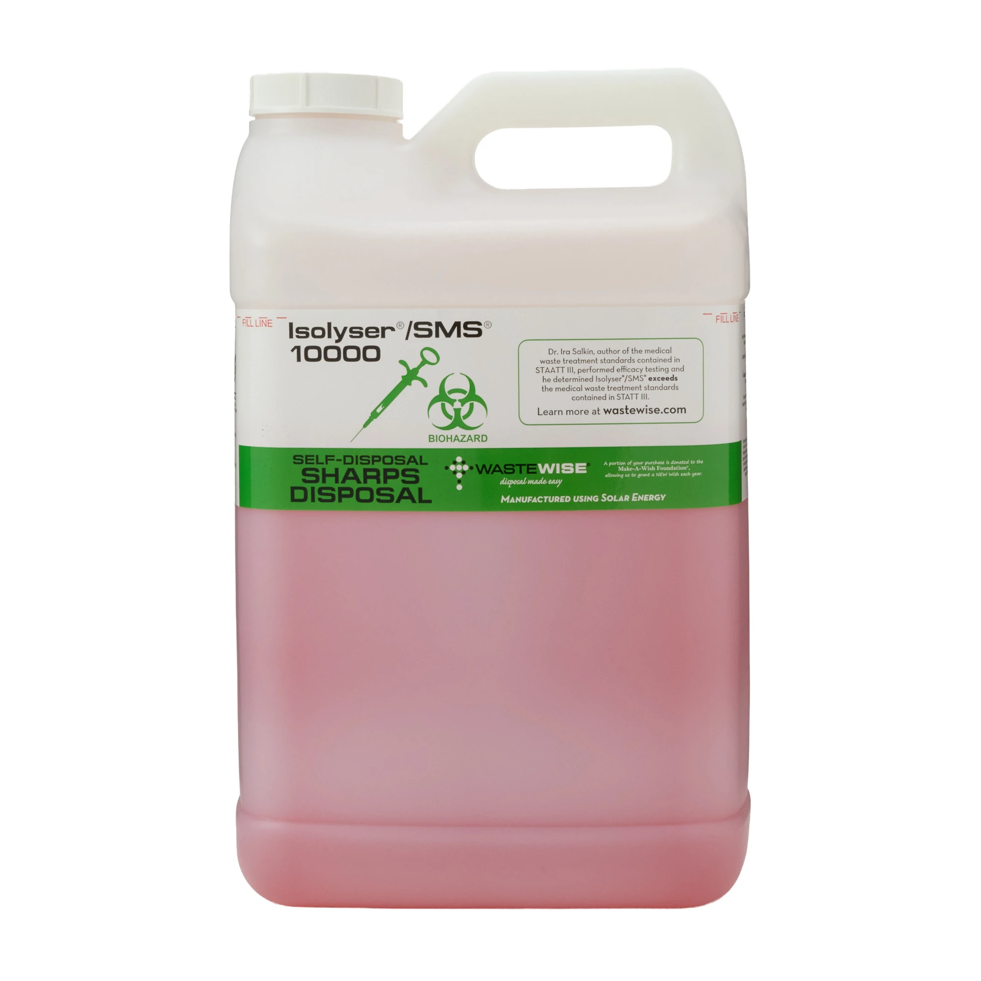 WCM Isolyser SMS 10000 Sharps Self-Disposal Container, 10 Liter, SMS10000