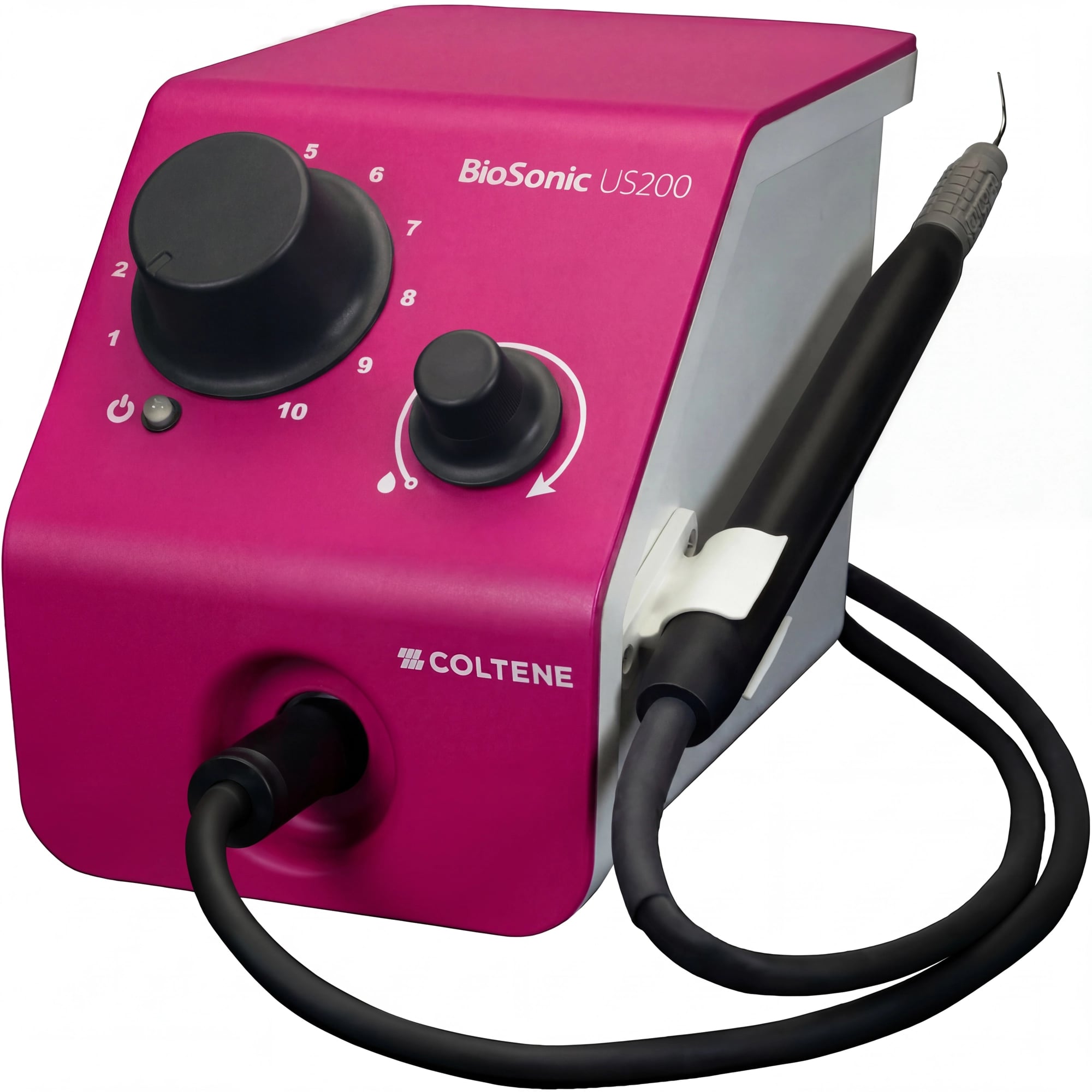 Coltene BioSonic US200 Ultrasonic Scaler, Pink, 25/30 kHz, with Turbo Foot Pedal