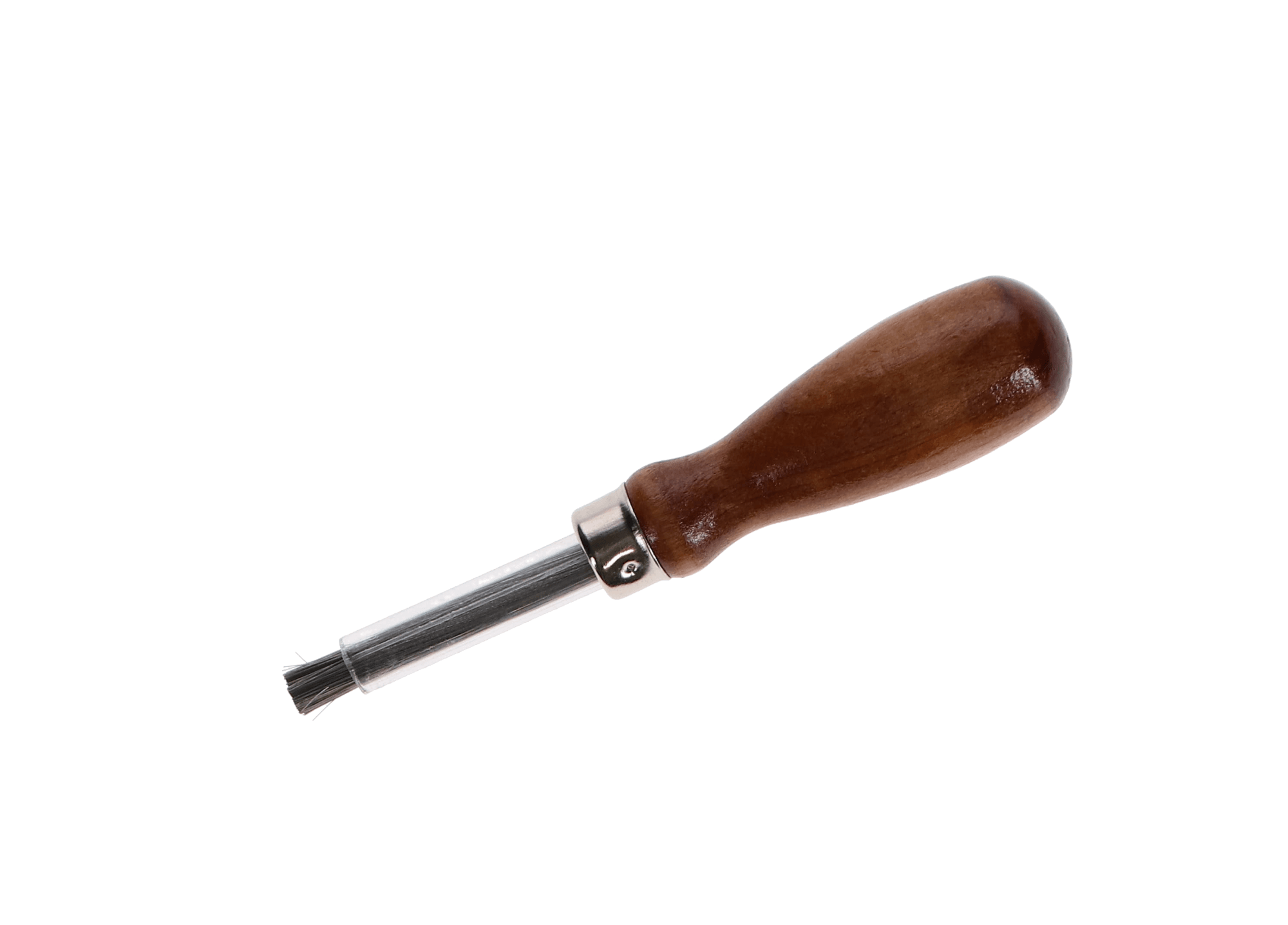 Buffalo Dental Stainless-Steel Bur Cleaning Brush with Wooden Handle, 1/Pk, 07420