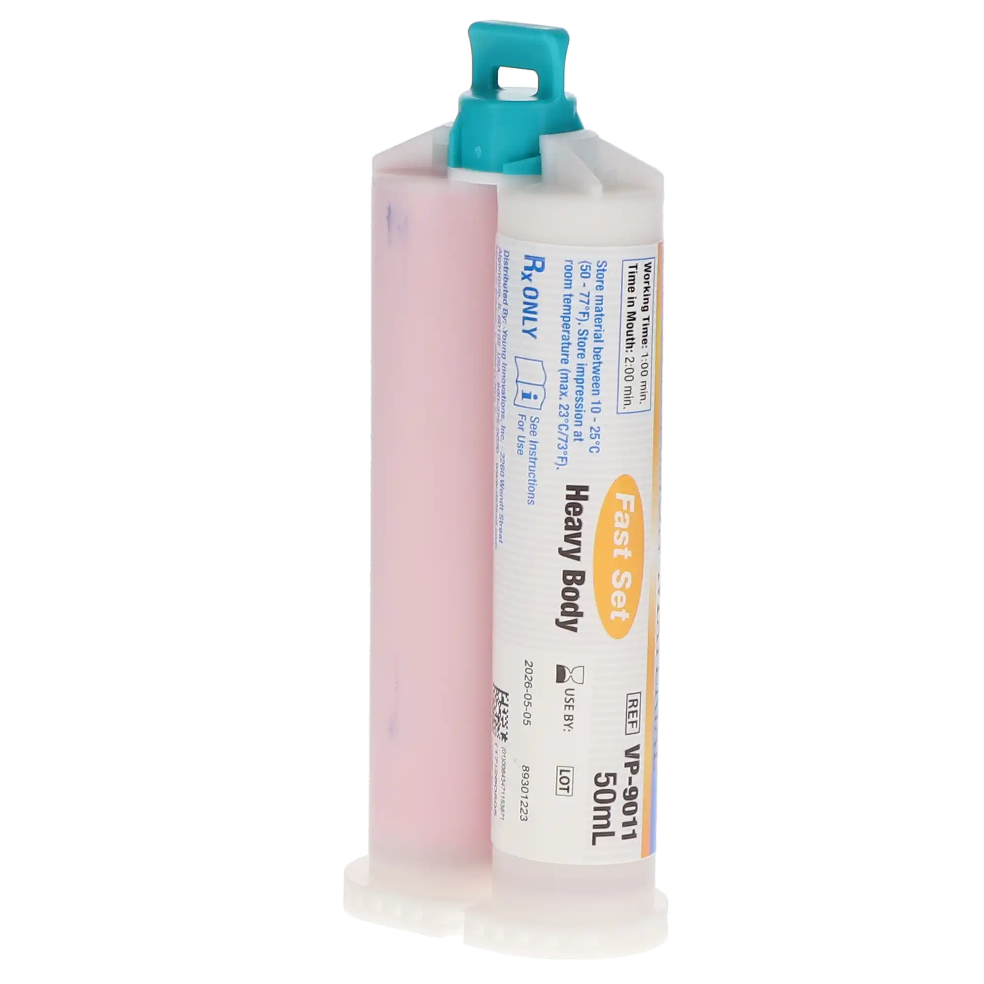 DEFEND VPS Impression Material, Heavy Body, Fast Set, 50 mL Cartridges, 4/Pk, VP9011
