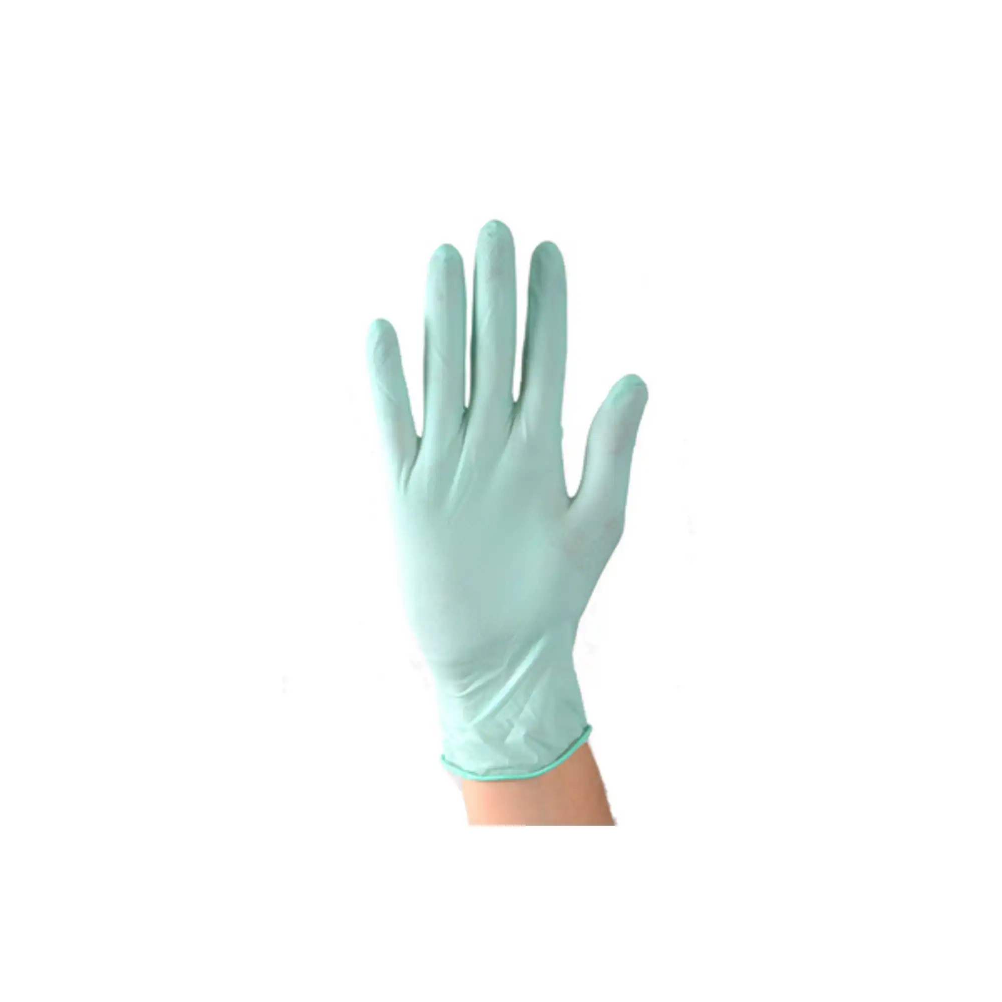 Aurelia Refresh Latex Exam Gloves, Powder-Free, Honeycomb Textured, Peppermint Scent, Small, Green, 100/Box