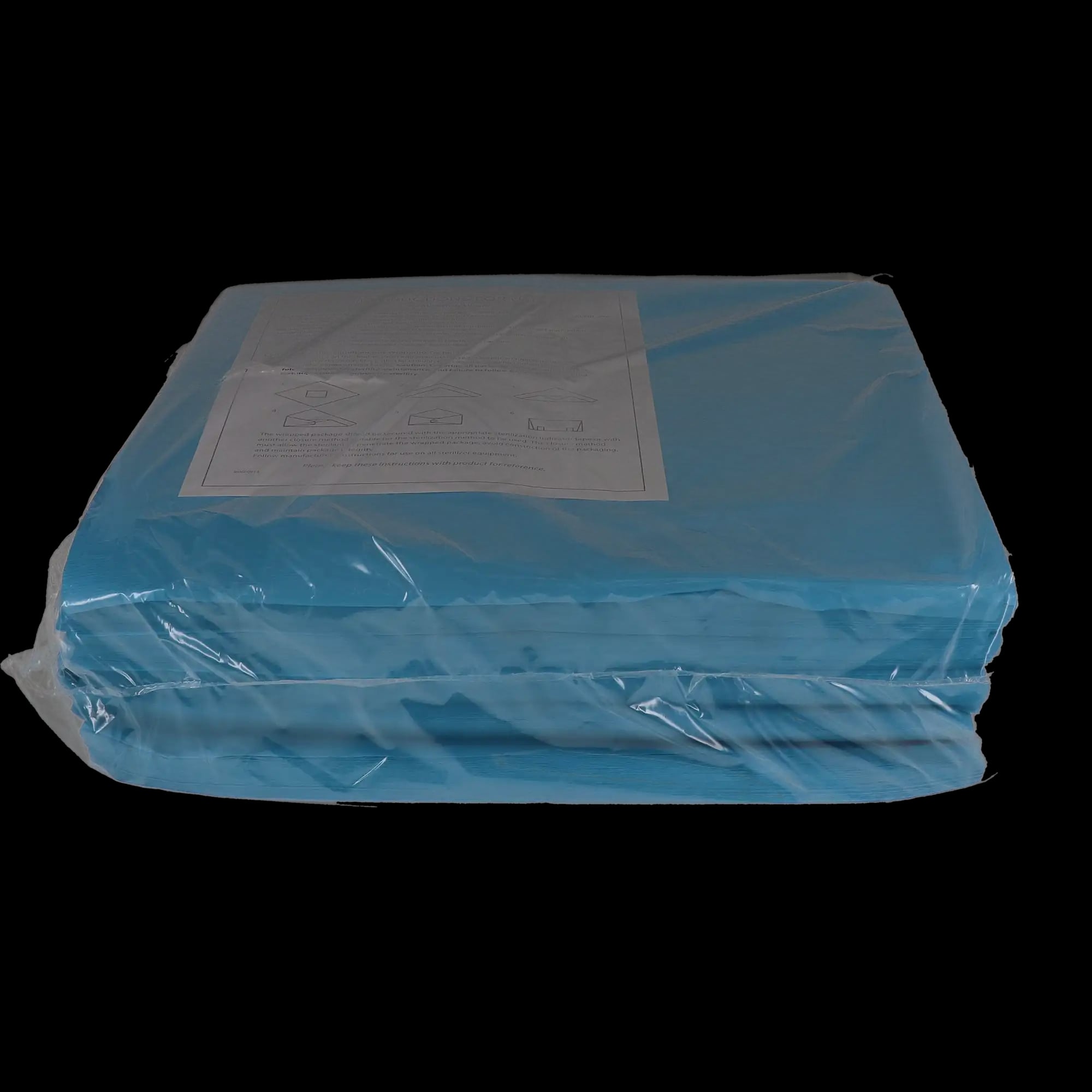 TIDI Products Sterilization Wrap, 15" x 15", Blue, Nonwoven, 1000/Case, 960173