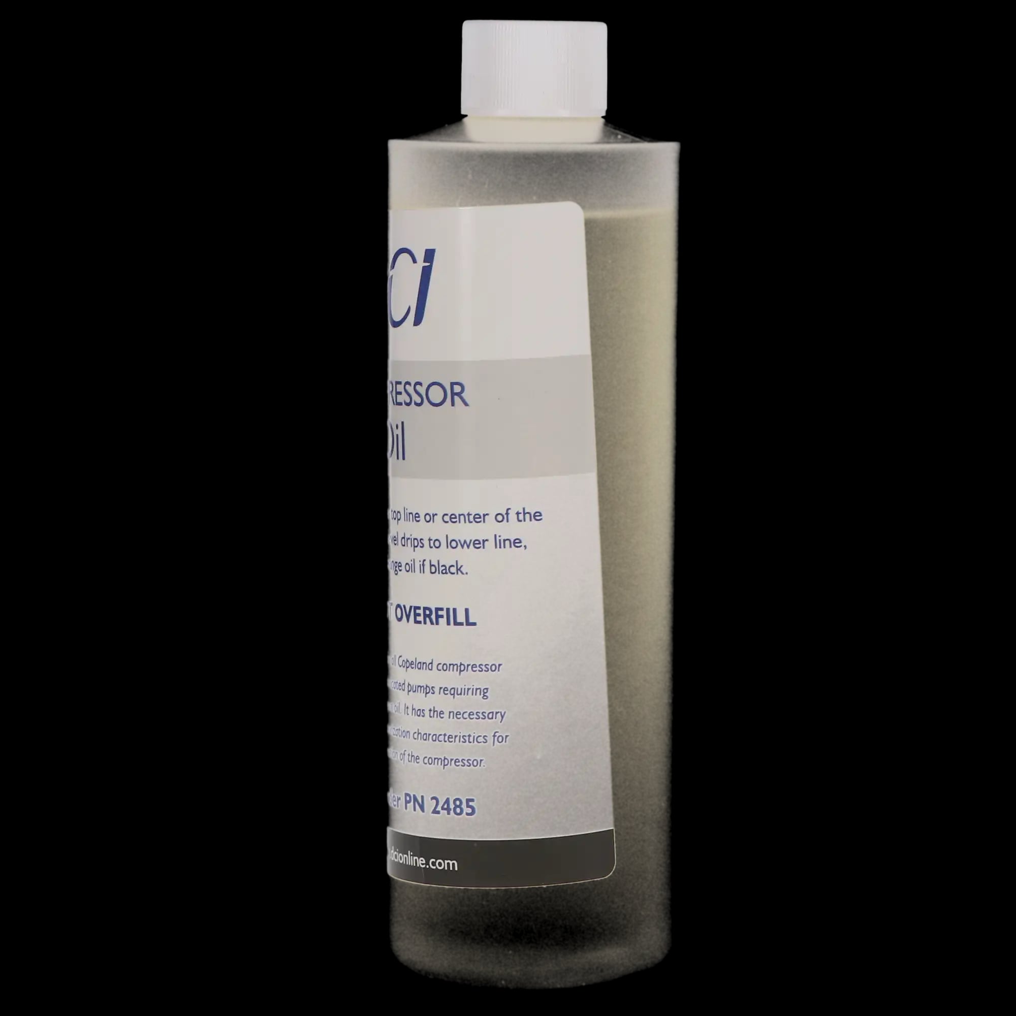 DCI International Lubricated Compressor Oil, Non-Synthetic, 20W, 16 oz Bottle, 1/Pk, 2485