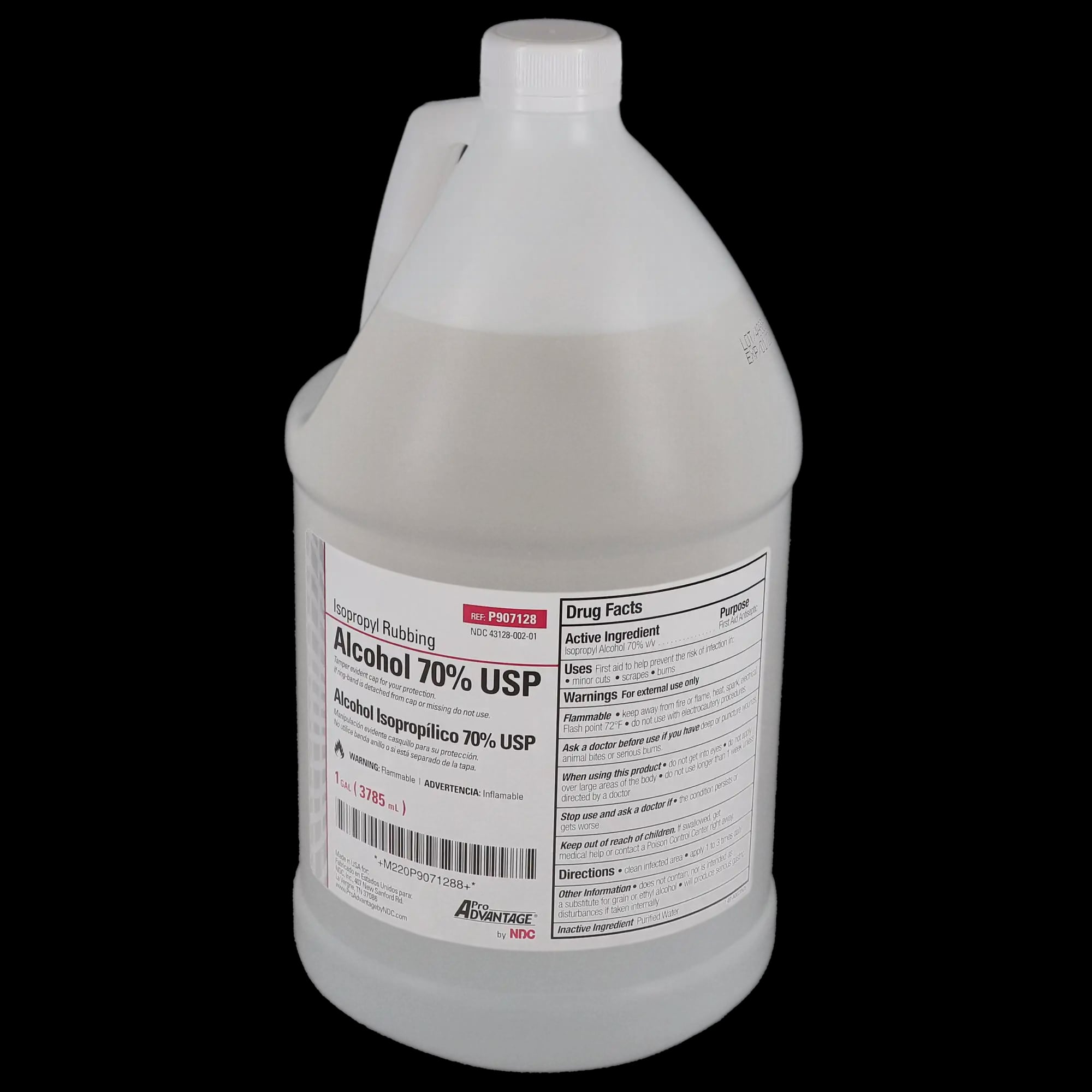 Isopropyl Alcohol 70% Solution, 1 Gallon Bottle, 1/Pk, MI321