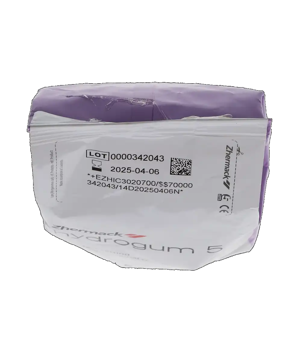 Zhermack Hydrogum 5 Dustless Alginate Impression Material, Extra Fast Set, Fruit Flavor, Lilac, 1 lb (453 g) Bag, C302070