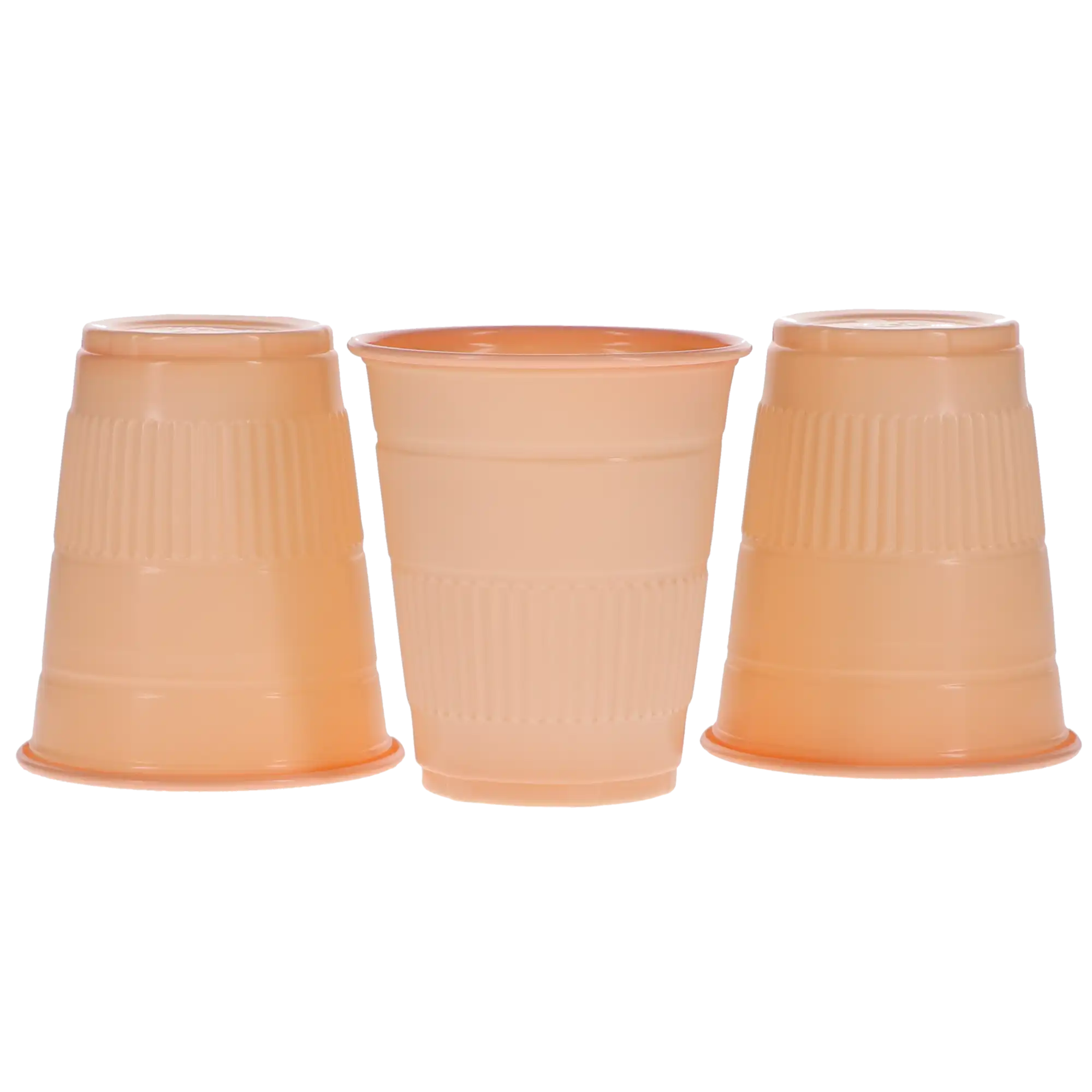 Disposable Plastic Drinking Cups, 5 oz, Peach, 1000/Pk, DI317