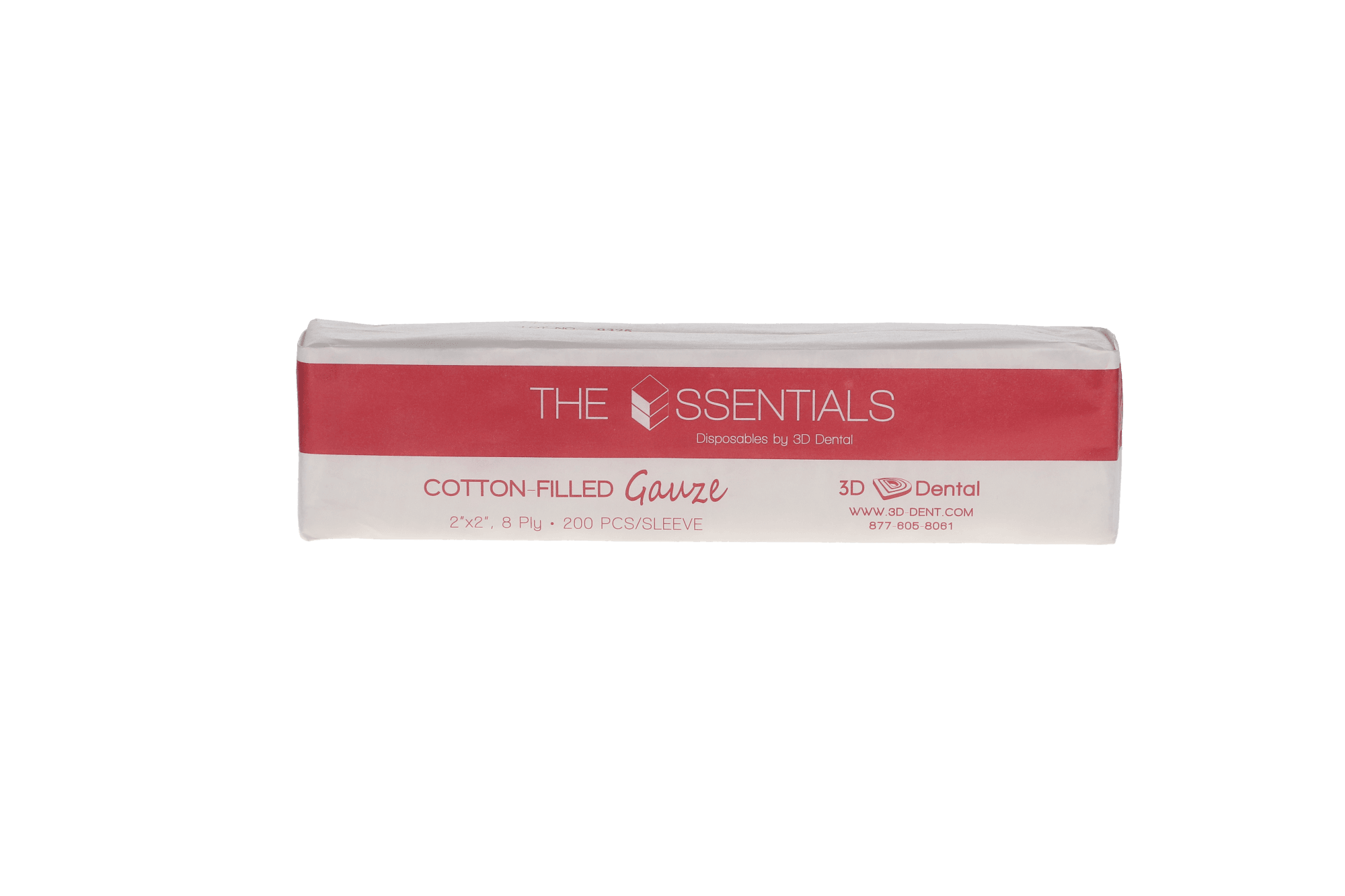 The Essentials Gauze Cotton Filled Non-Sterile 2x2 8-Ply, 5000/Case, CF22