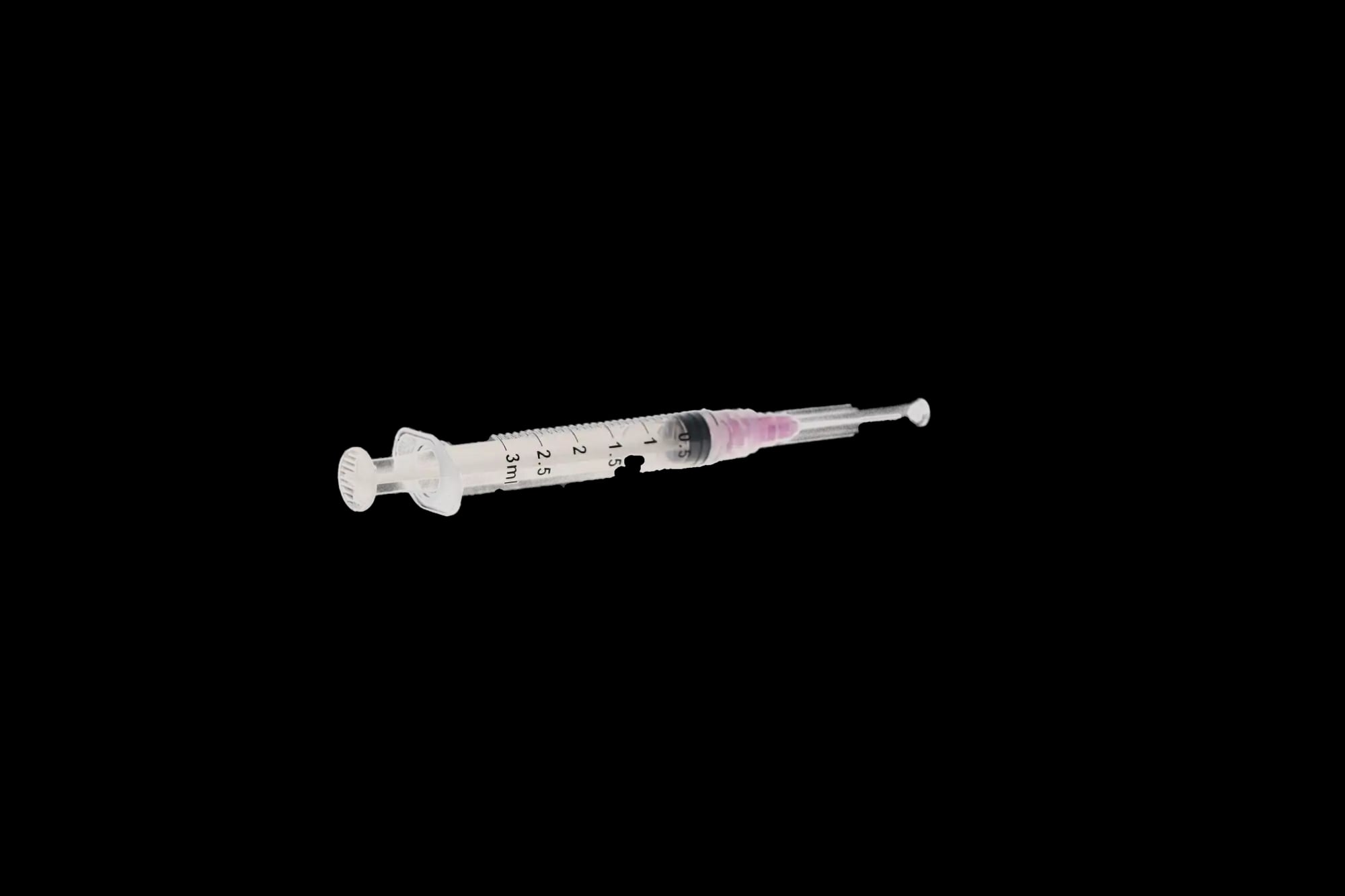 3D Dental Endo Irrigation Syringes with Side-Vent Closed End Needles, 3 cc, 30 Ga, Purple, 100/Pk, EN30S