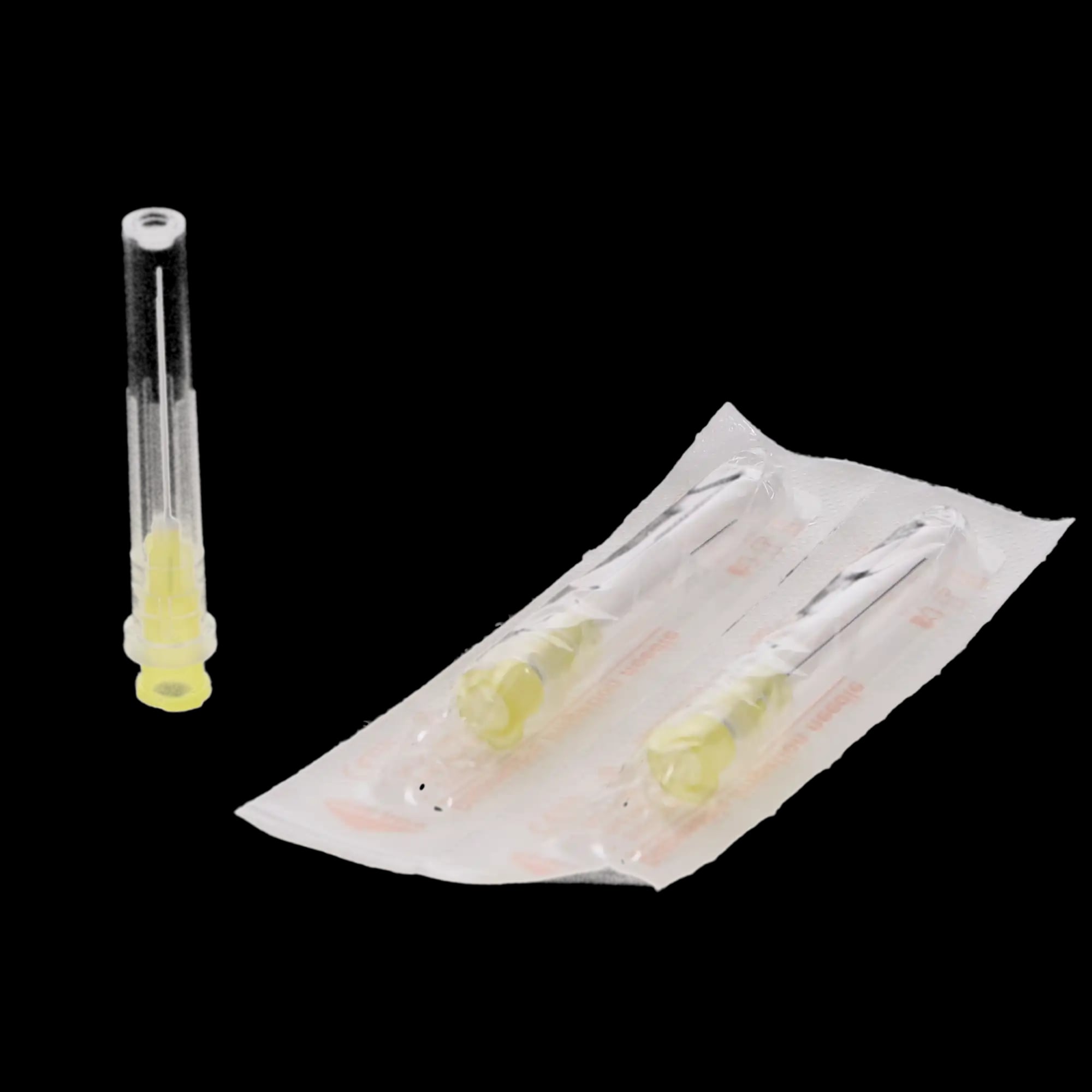 3D Dental Endo Irrigation Needles, Straight Tip, 27 Gauge, 1 Inch, Yellow, 100/Pack, EN27