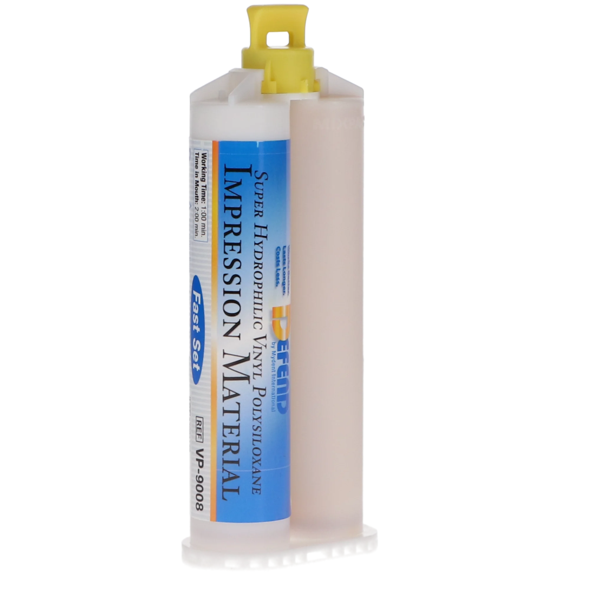 Mimic VPS Impression Material, Light Body, Fast Set, 50 ml Cartridges, 2/Pk, VPS-LF