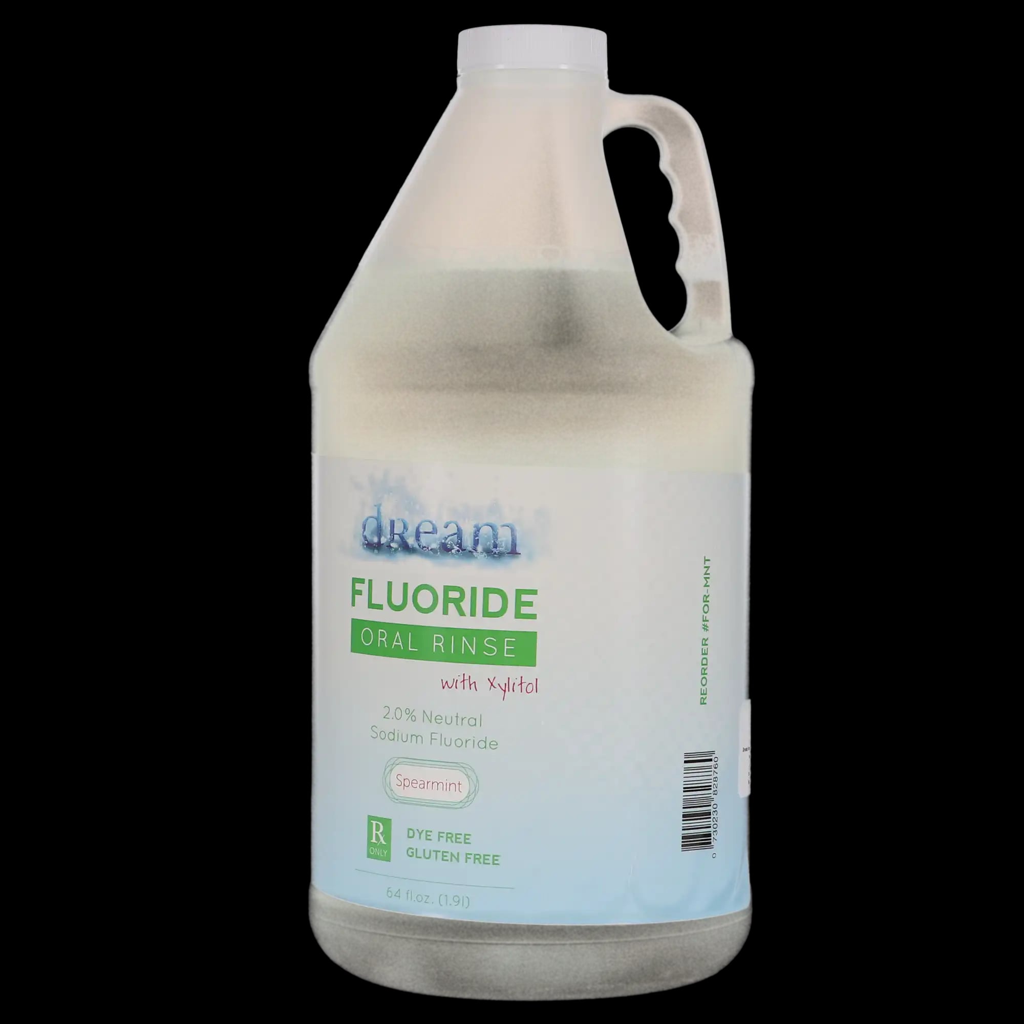 Dream Fluoride Oral Rinse, 2% Neutral Sodium Fluoride, 64 oz, Mint, 1/Pk, FOR-MNT