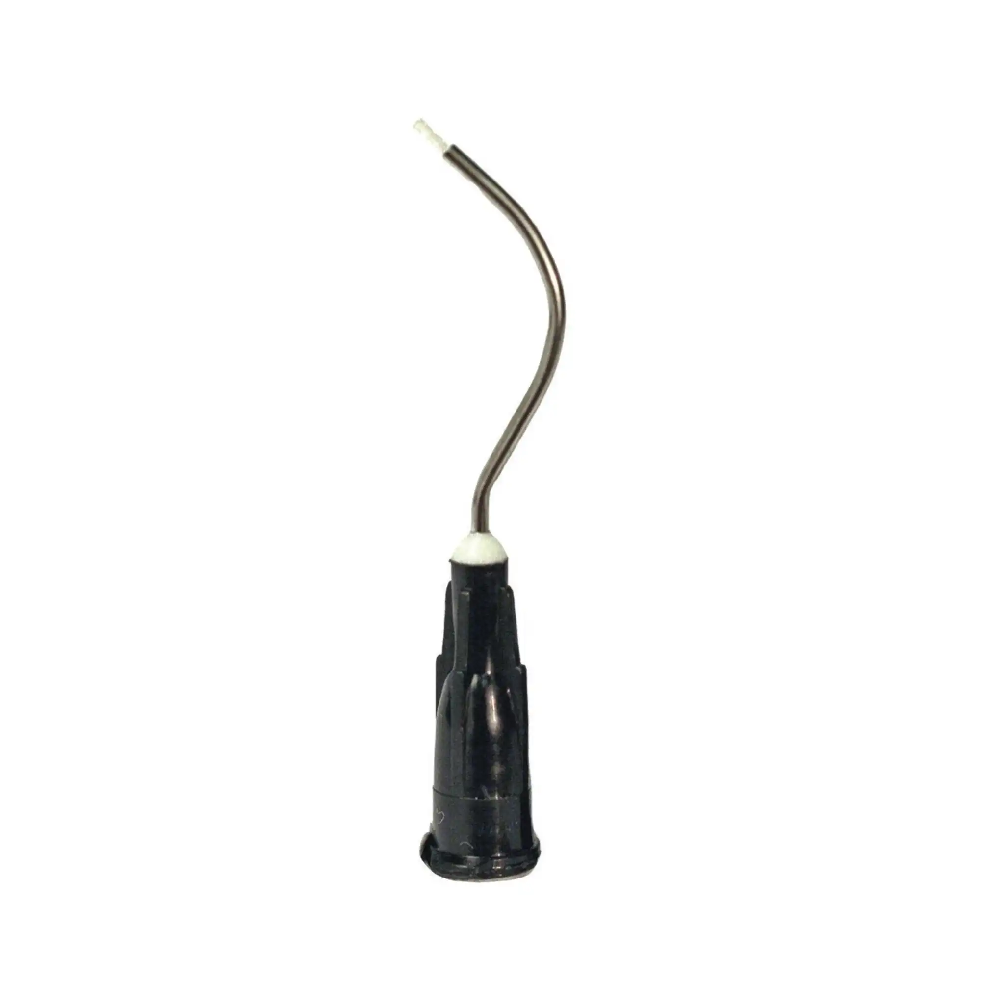 Sol-u-Flo Mini Brush Applicator Tips, 19 Ga, Black, 500/Box, 312205