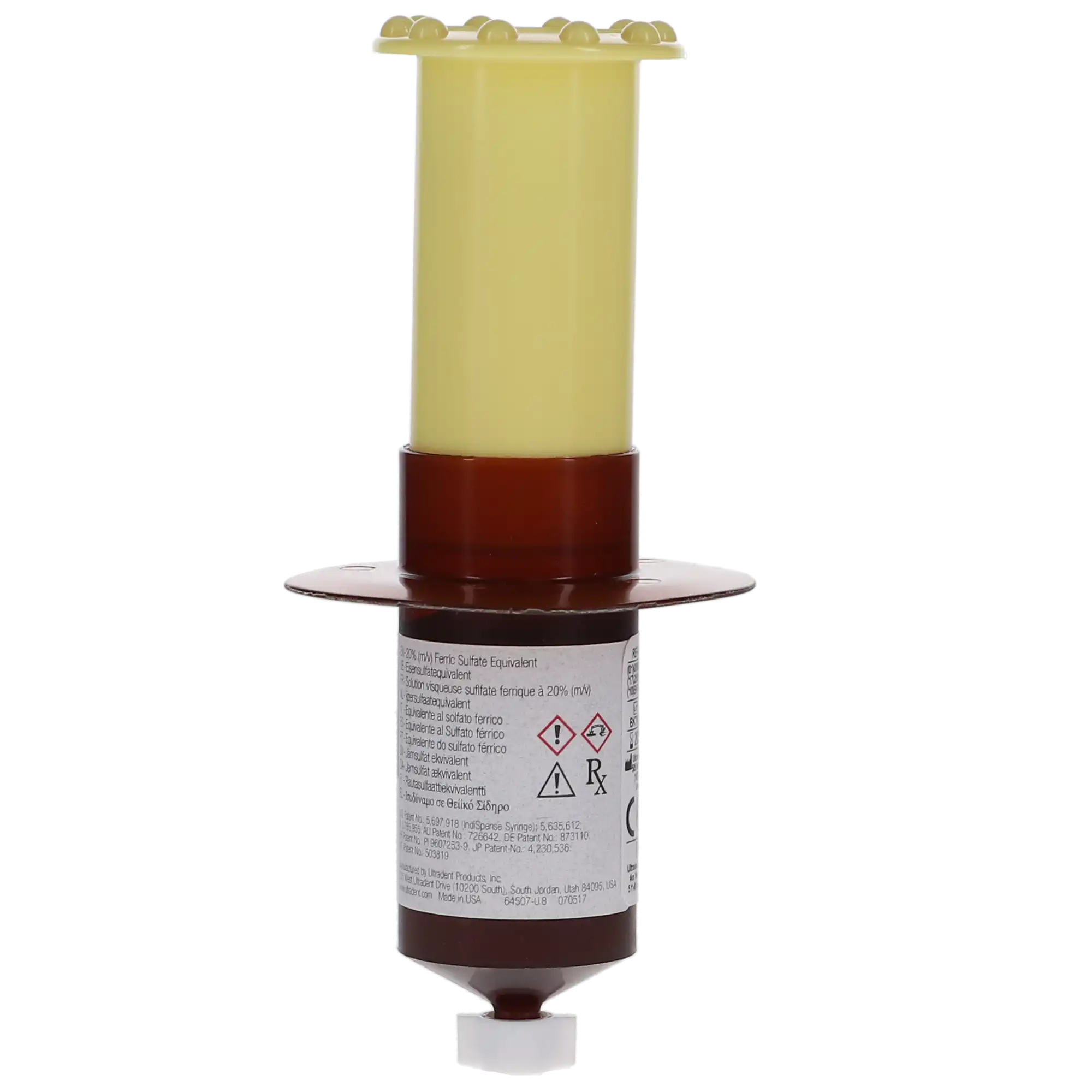 Ultradent ViscoStat Hemostatic Solution, IndiSpense Syringe Refill, 20% Ferric Sulfate, 30 mL, 1/Pk, 645